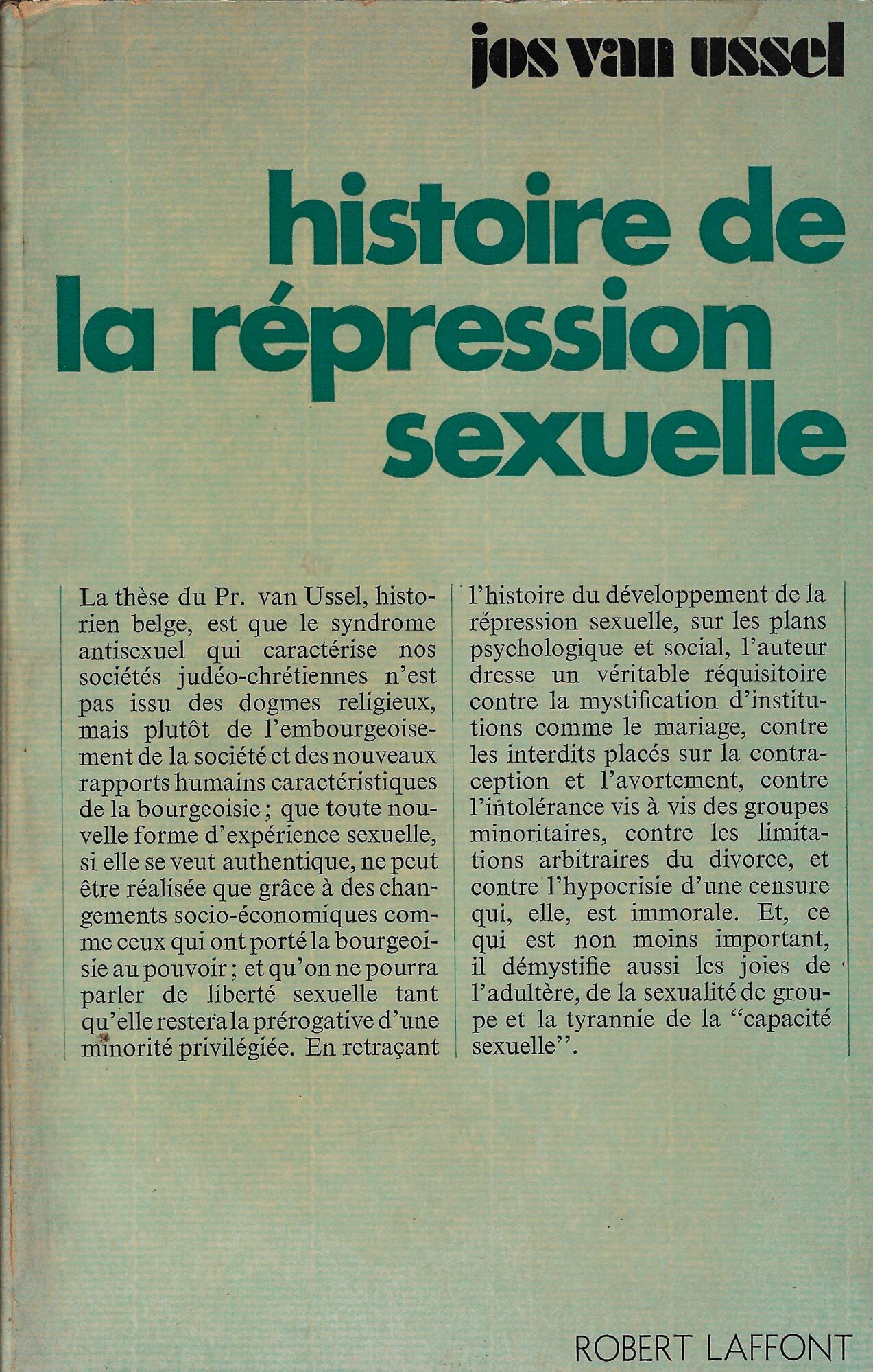 Histoire de la répression sexuelle