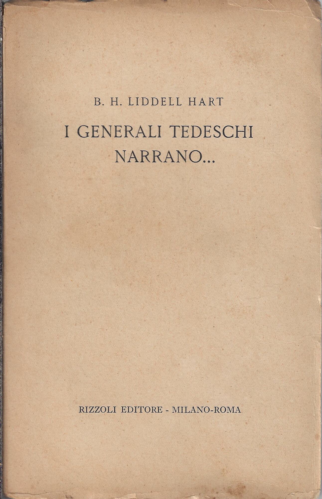 I generali tedeschi narrano...