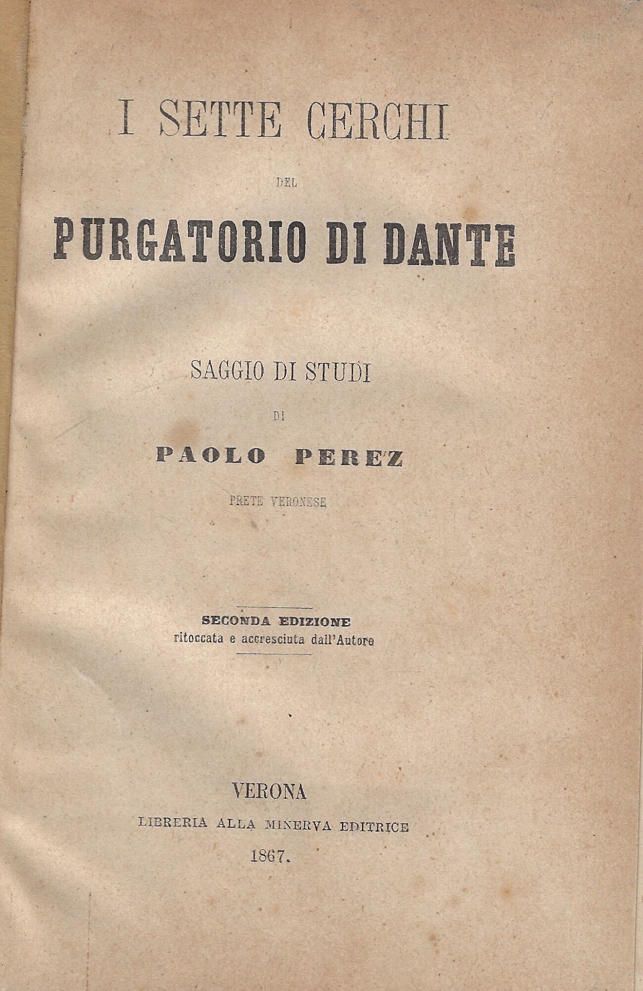 I sette cerchi del Purgatorio di Dante : saggio di …