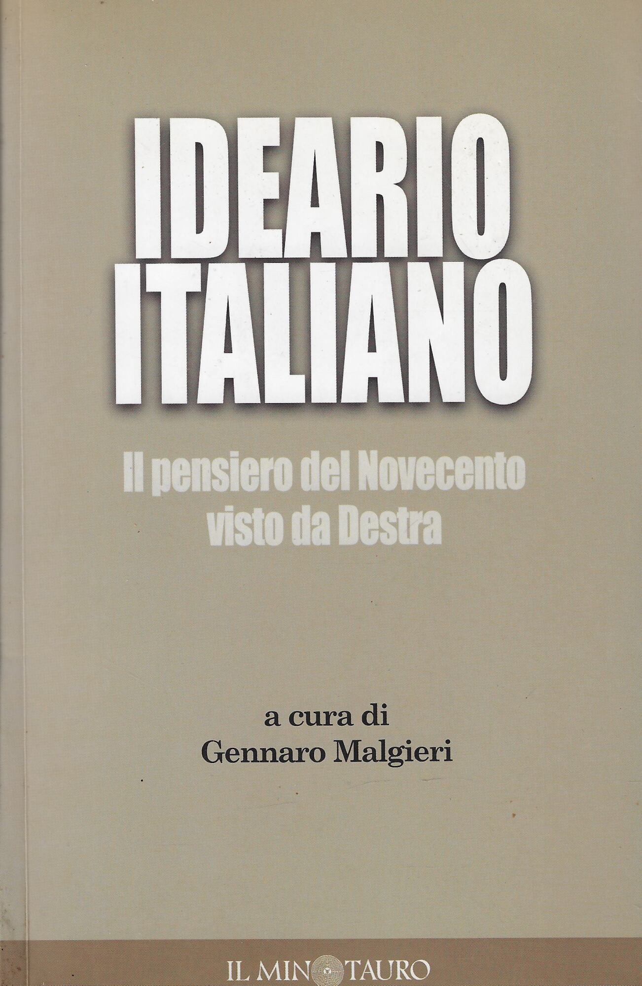 Ideario del pensiero italiano. Il pensiero del Novecento visto da …