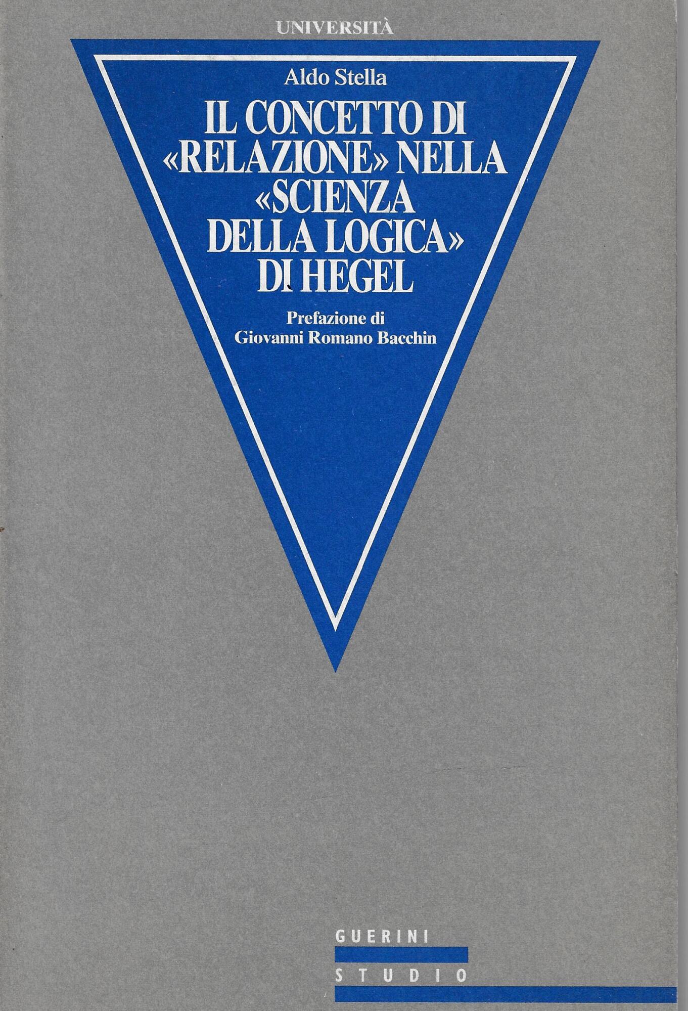 Il concetto di relazione nella Scienza della logica di Hegel