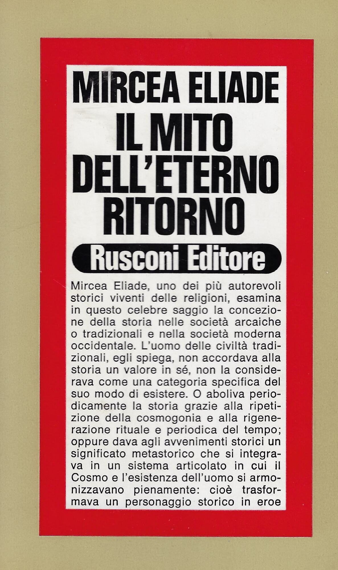 Il mito dell'eterno ritorno