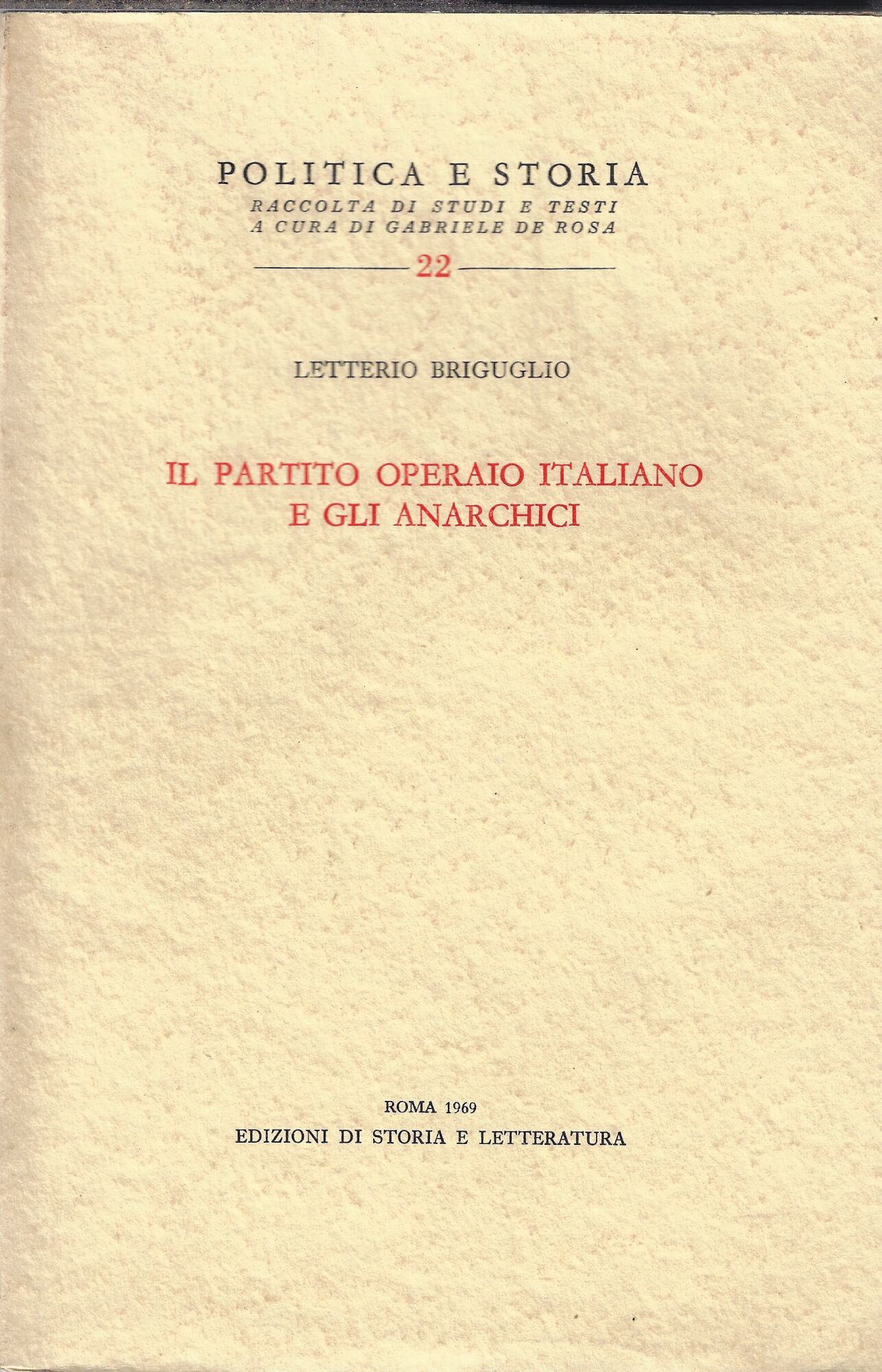 Il Partito operaio italiano e gli anarchici