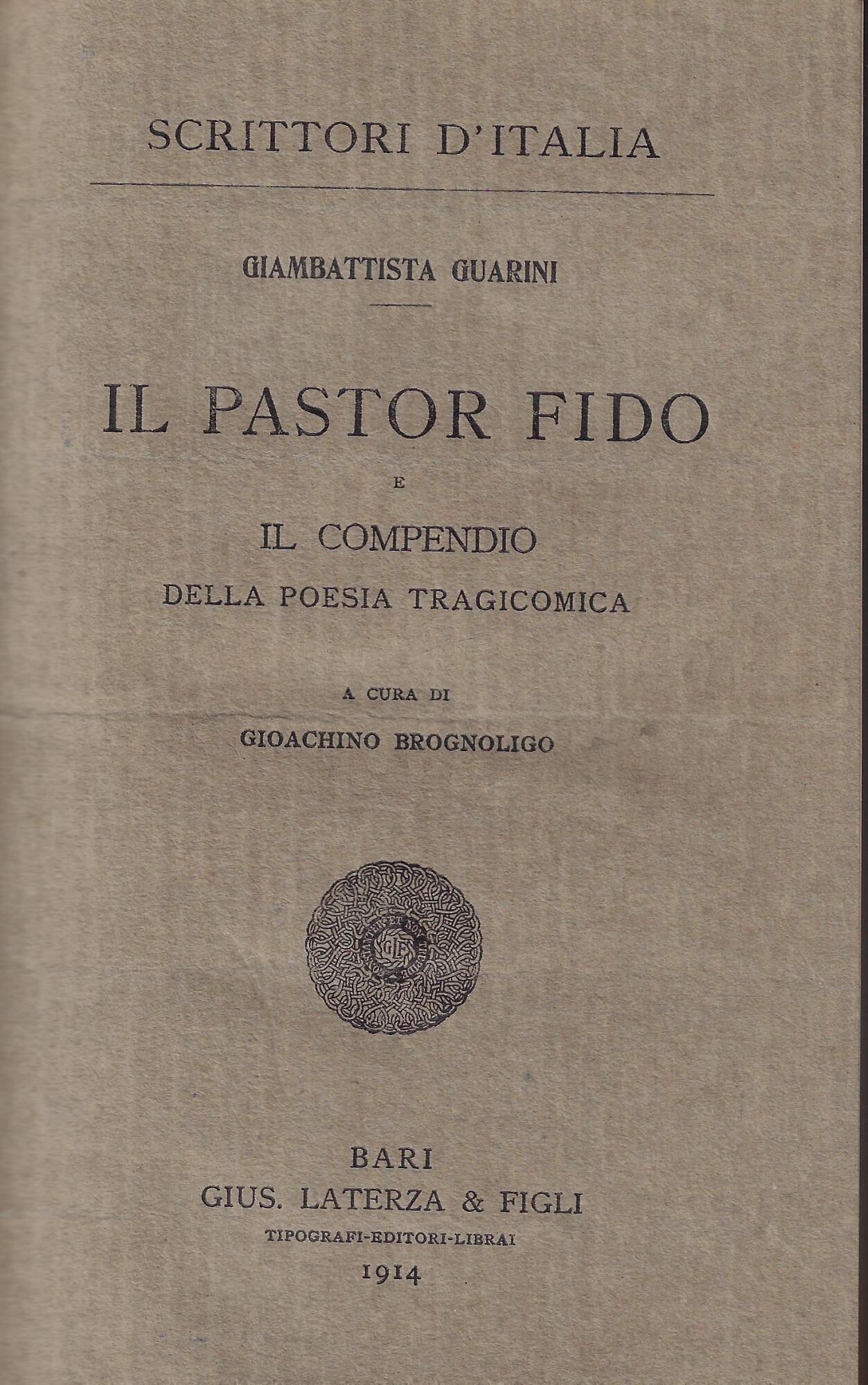 Il Pastor fido e il Compendio della poesia tragicomica