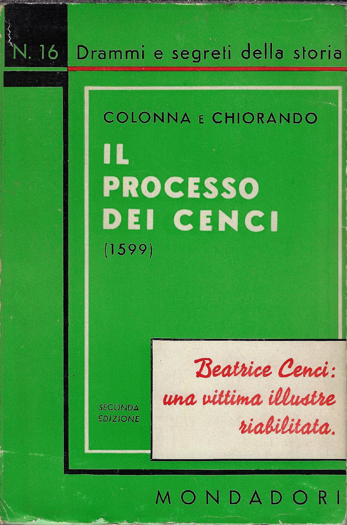 Il processo dei Cènci : 1599