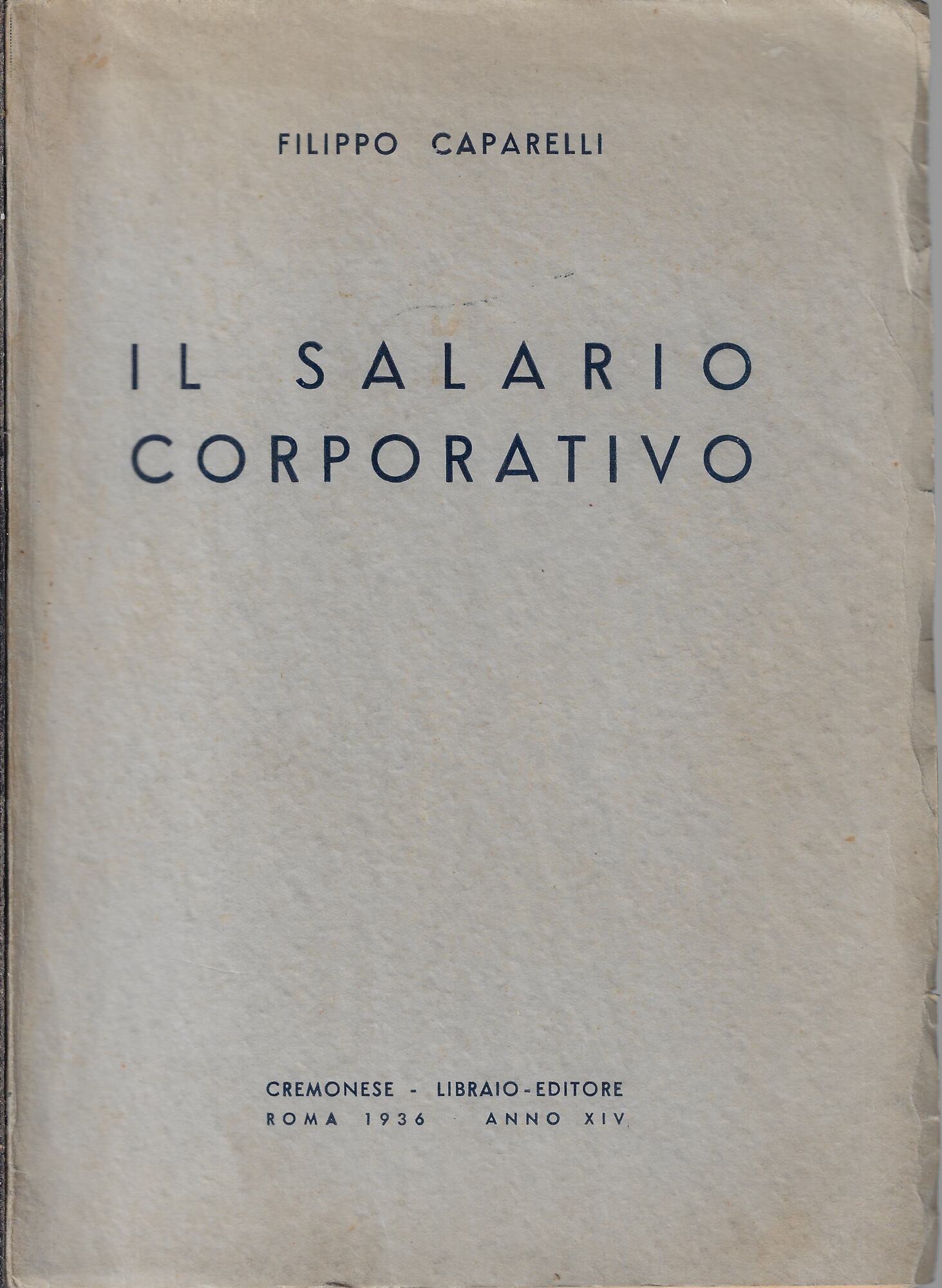 Il salario corporativo