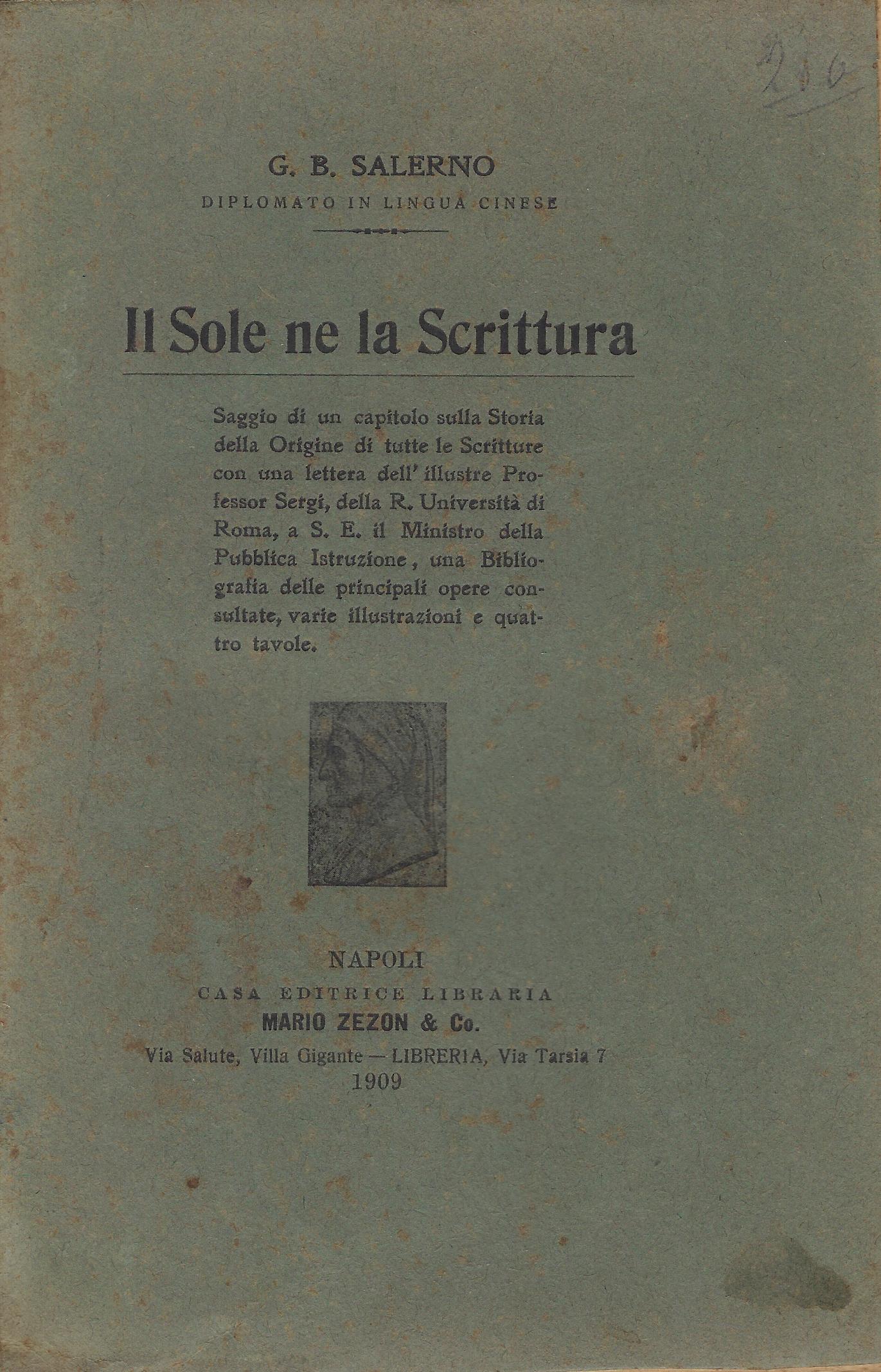 Il sole ne la scrittura : saggio di un capitolo …