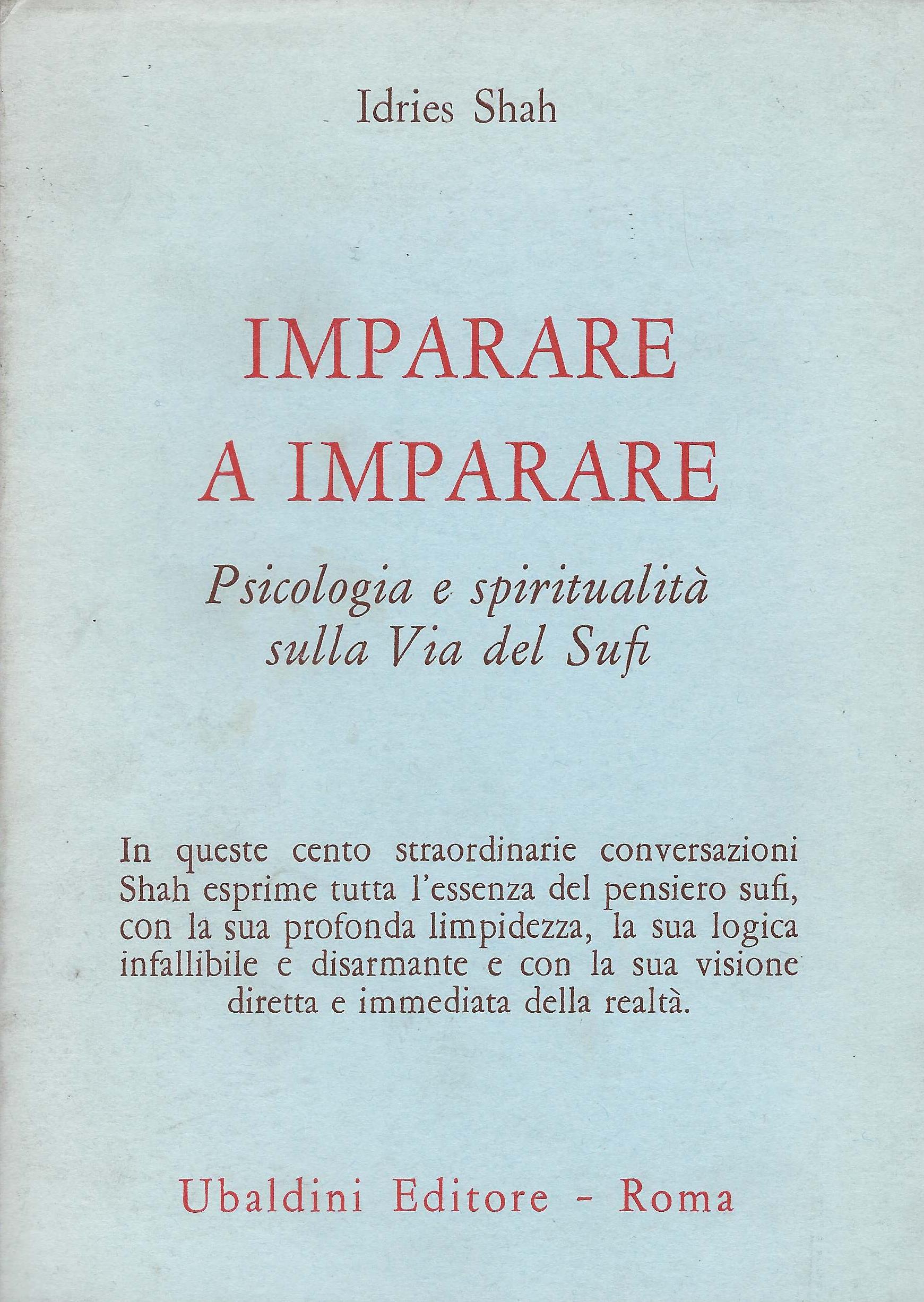 Imparare a imparare : psicologia e spiritualità sulla Via del …