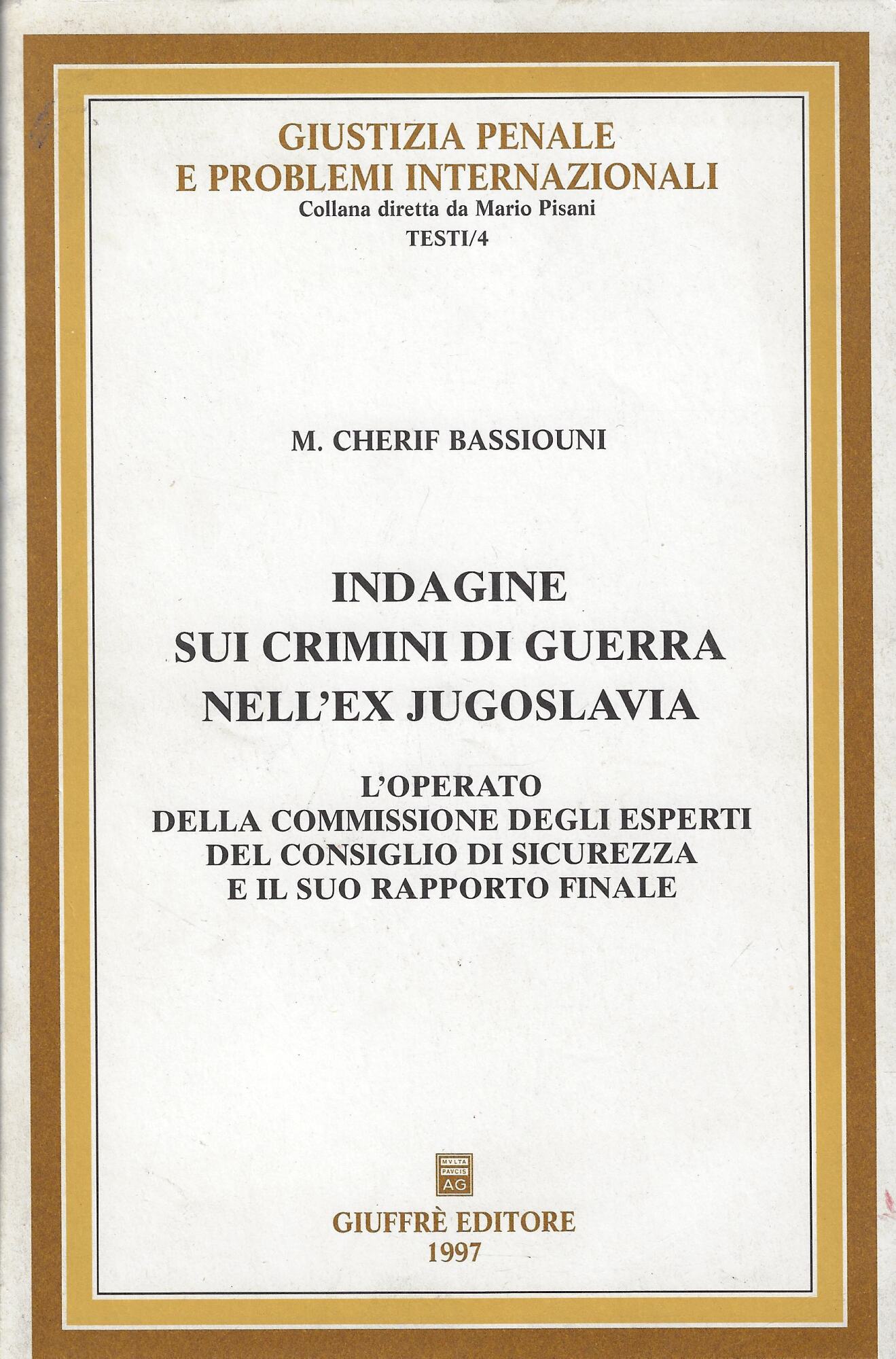 Indagine sui crimini di guerra nell'ex Jugoslavia