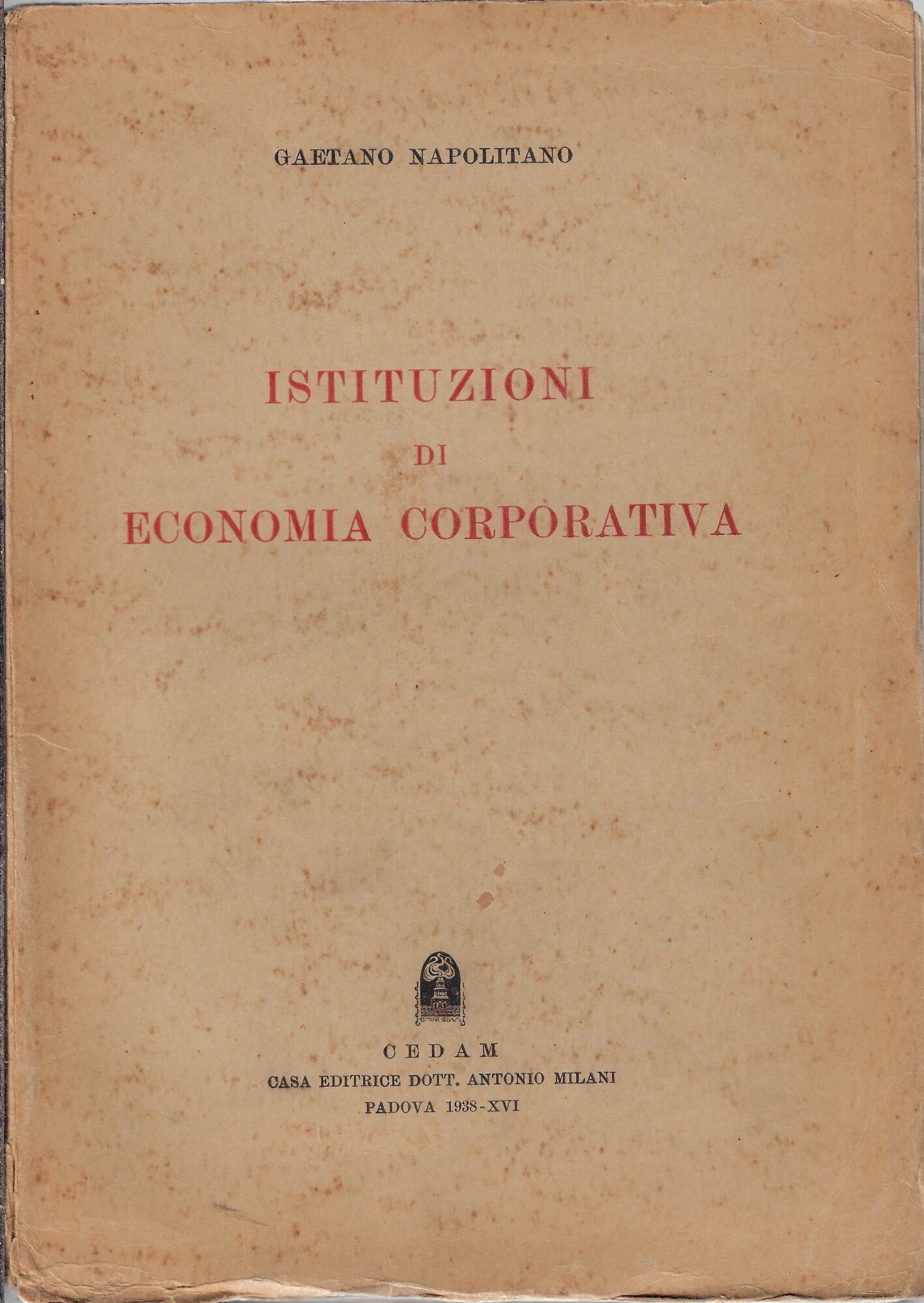 Istituzioni di economia corporativa