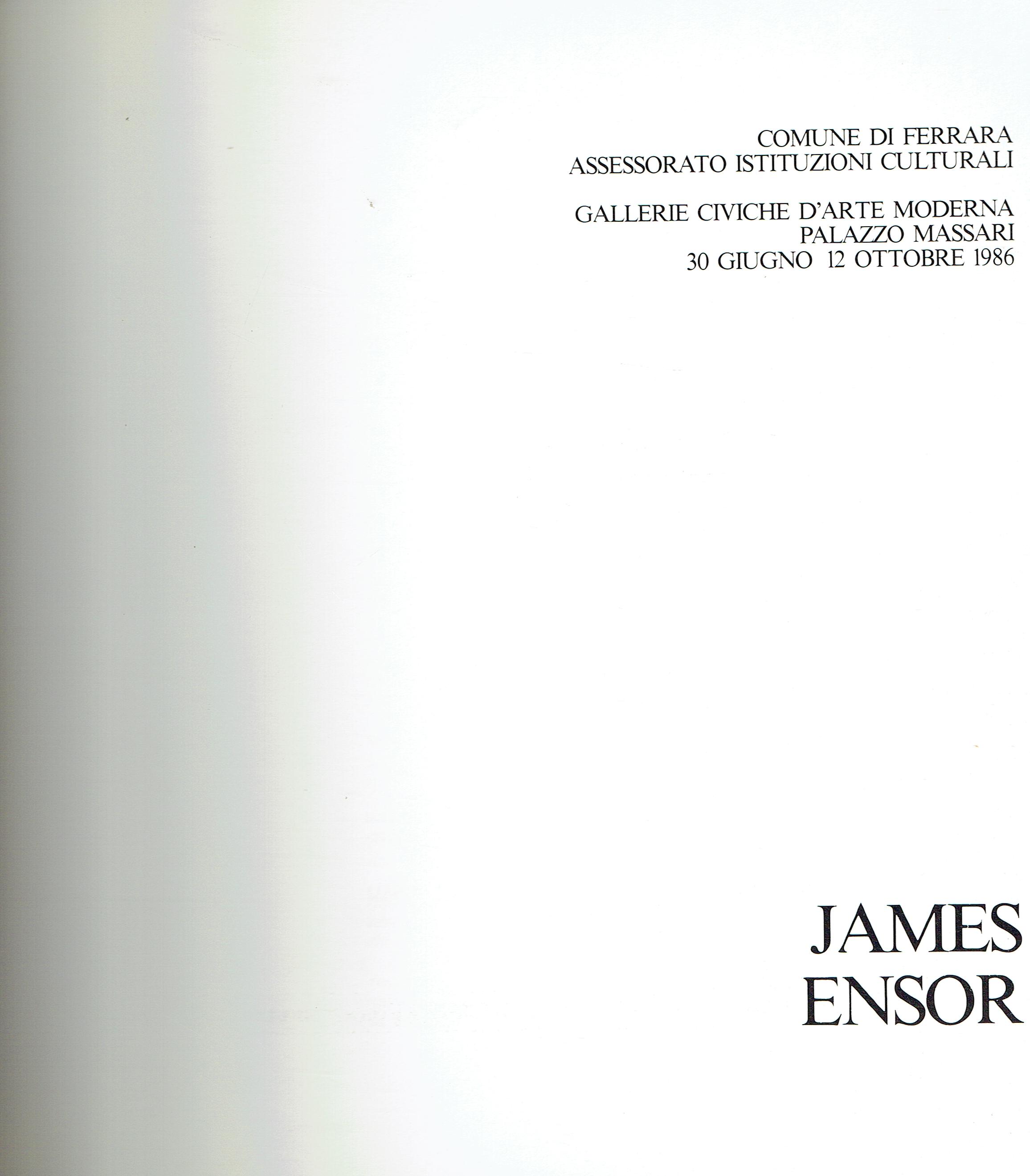 James Ensor : [Ferrara] Gallerie Civiche d'Arte Moderna, Palazzo Massari, …