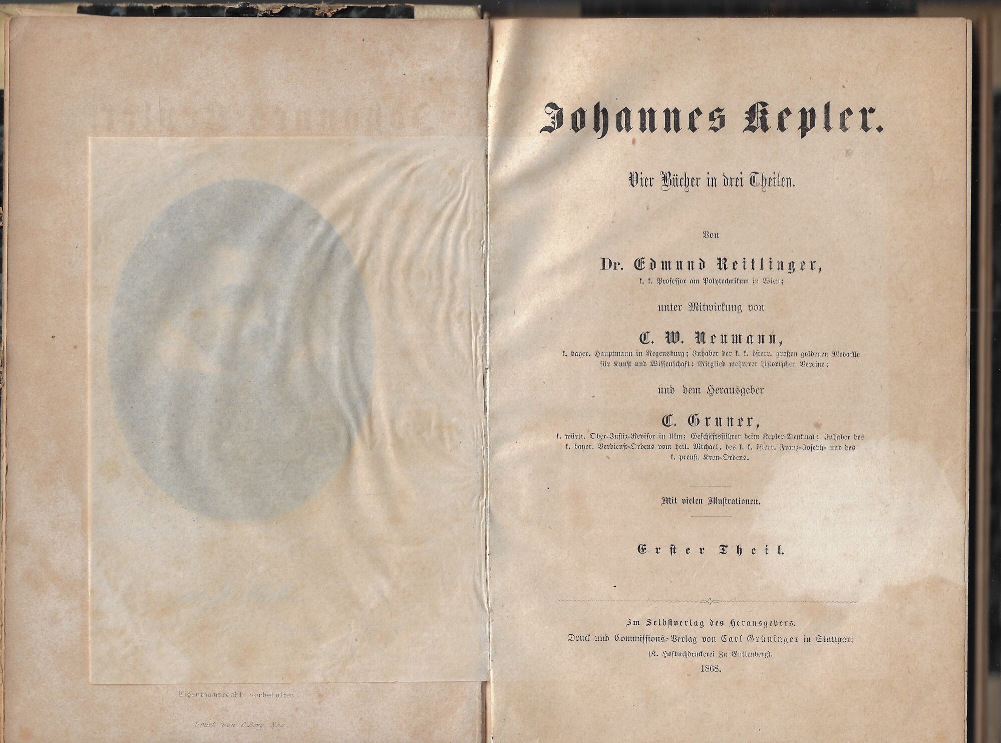 Johannes Kepler: vier bucher in drei theilen