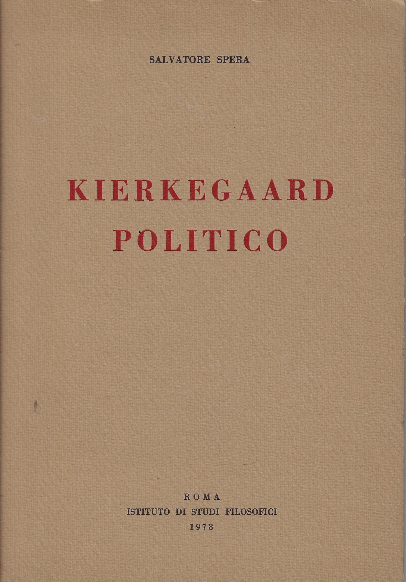 Kierkegaard politico