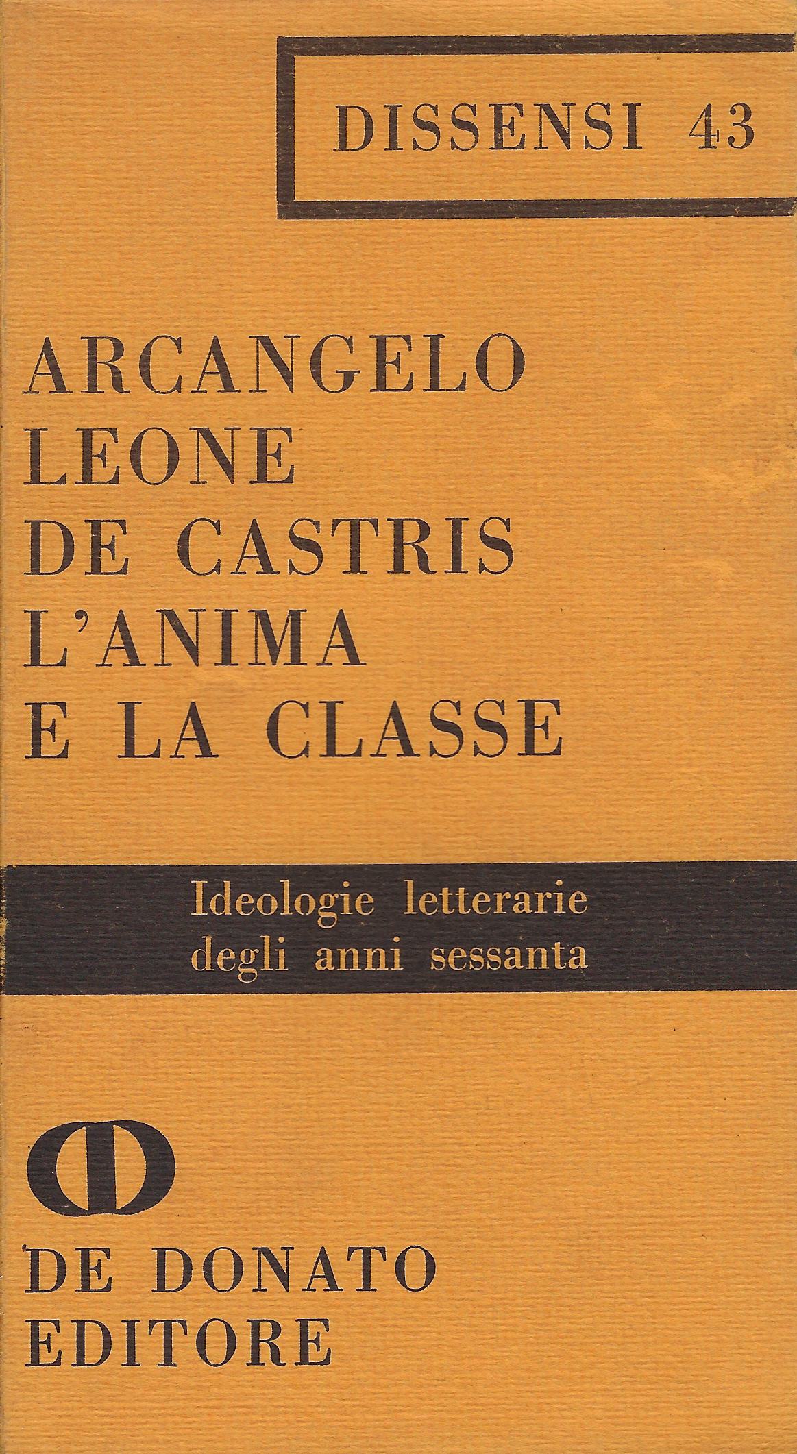 L'anima e la classe : ideologie letterarie degli anni Sessanta