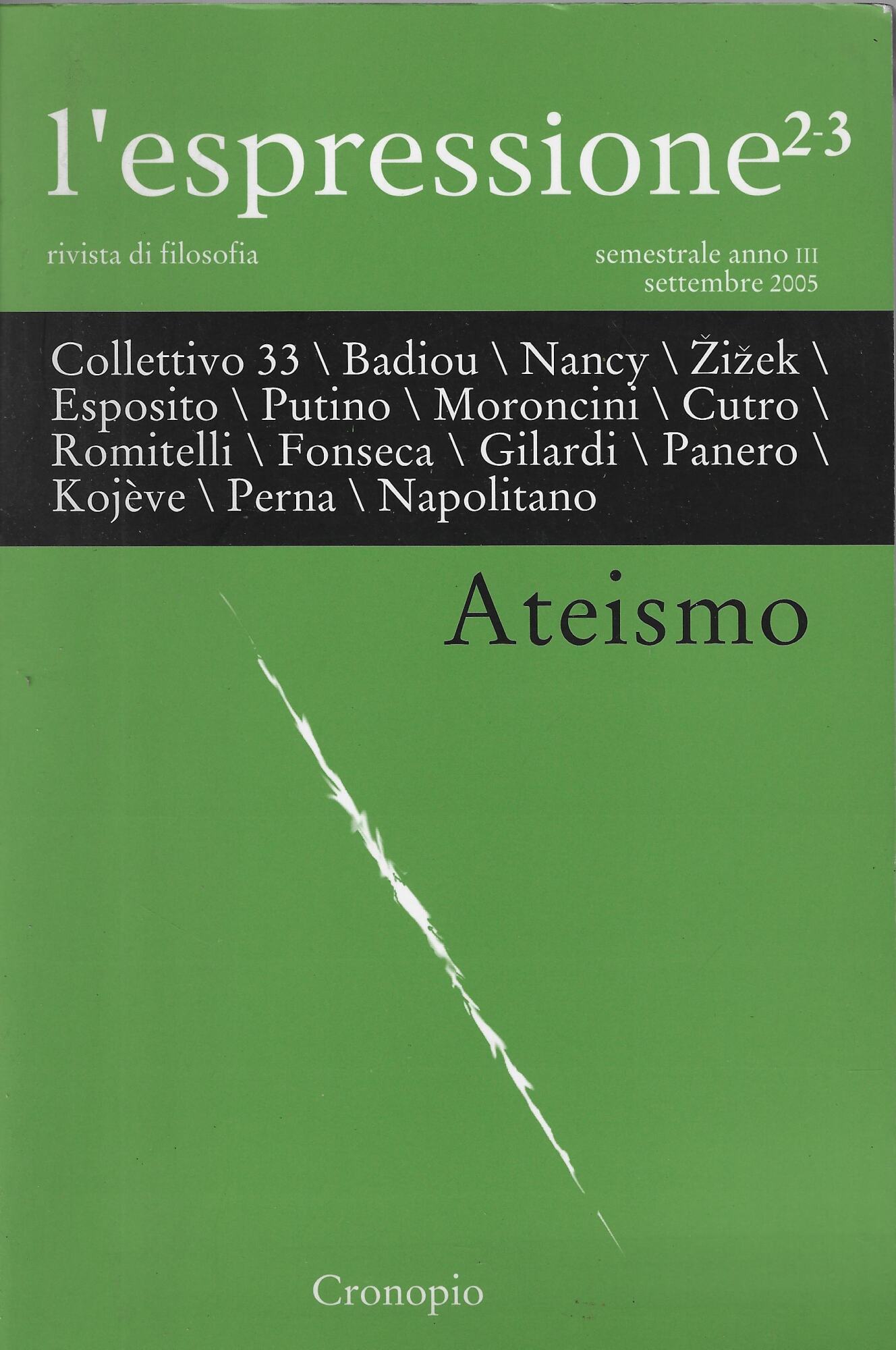 L'espressione vol. 2-3: Ateismo