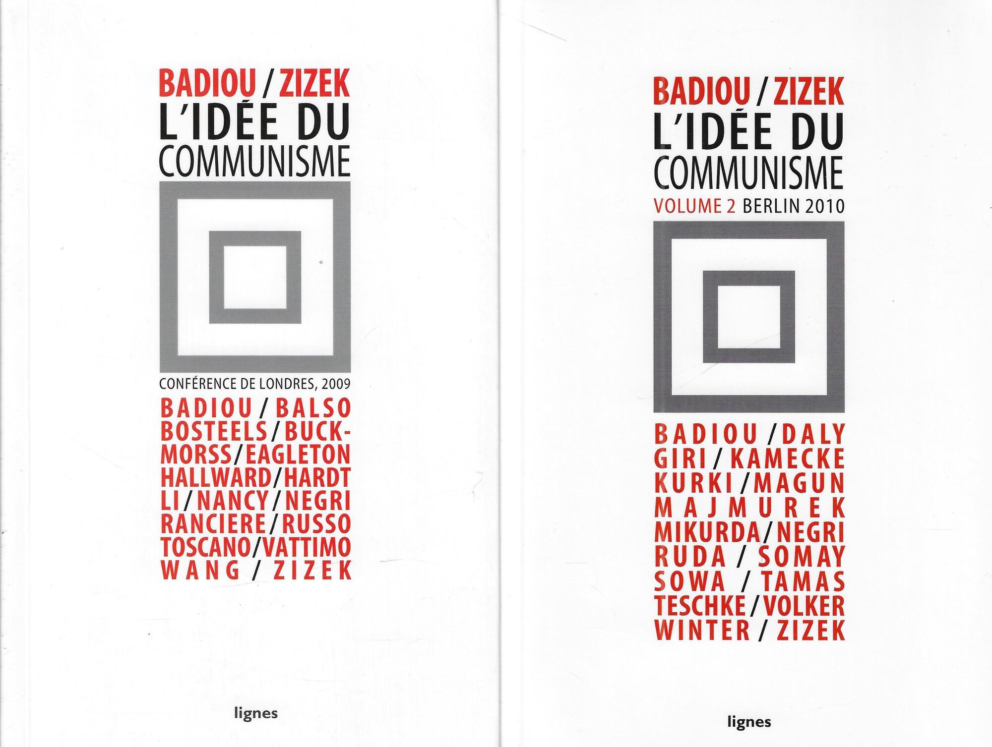 L'idée du communisme (deux tomes)