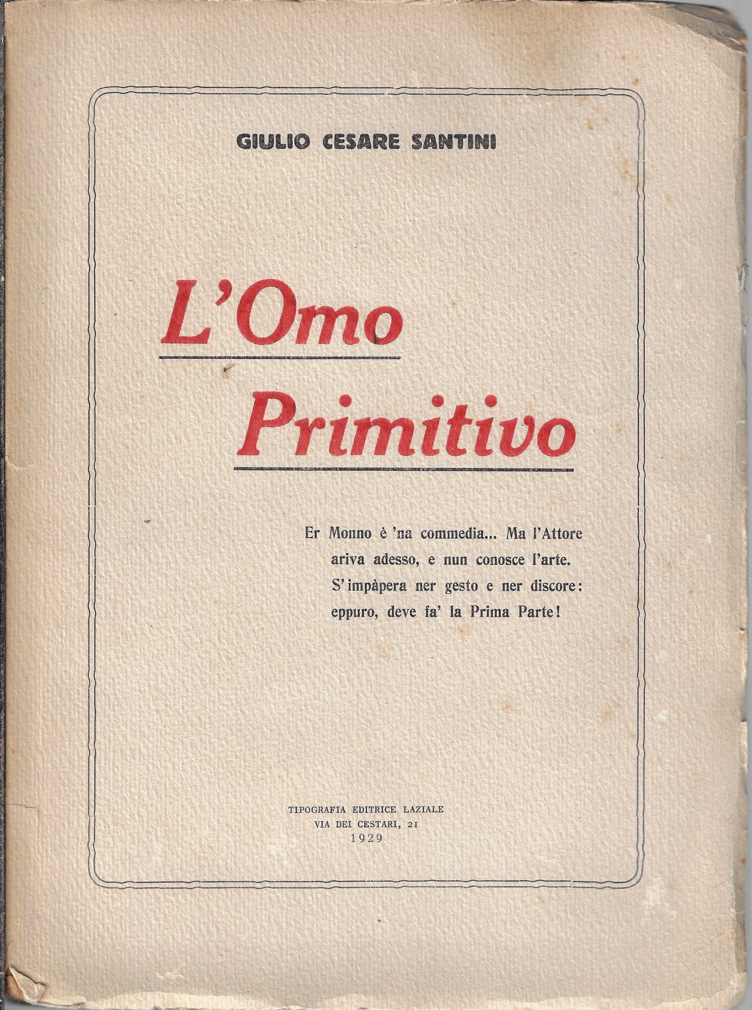 L'Omo Primitivo