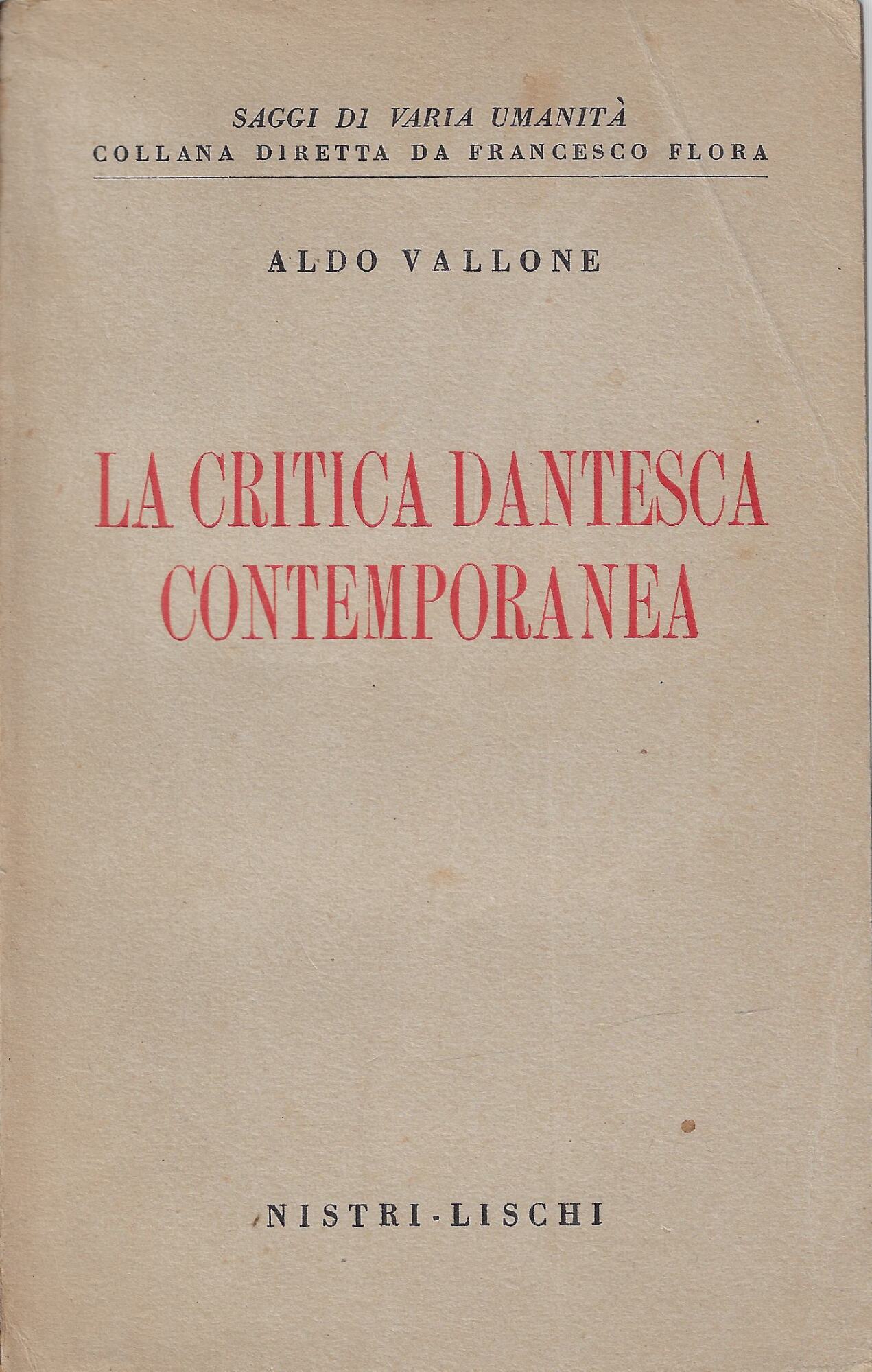 La critica dantesca contemporanea