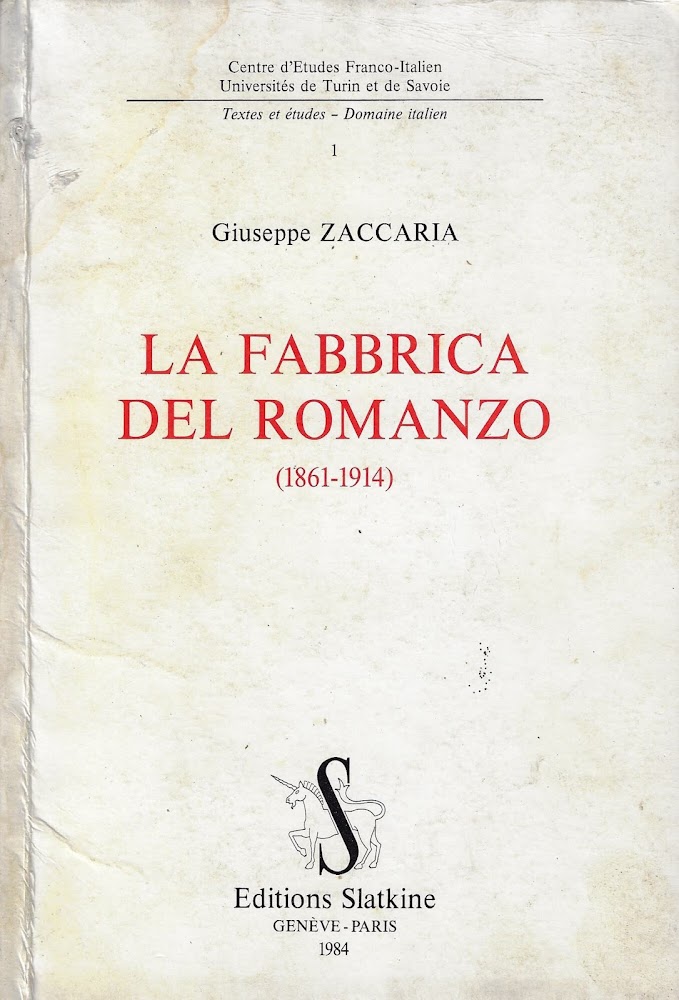 La fabbrica del romanzo : (1861-1914)