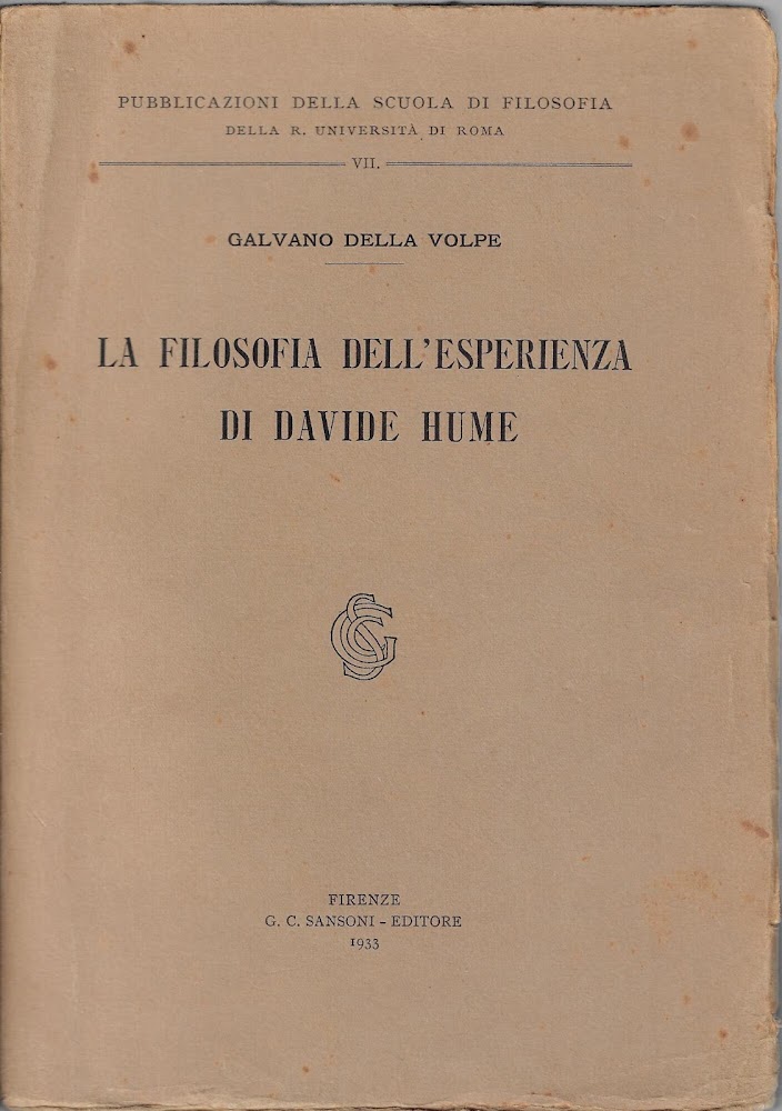 La Filosofia dell'esperienza di Davide Hume