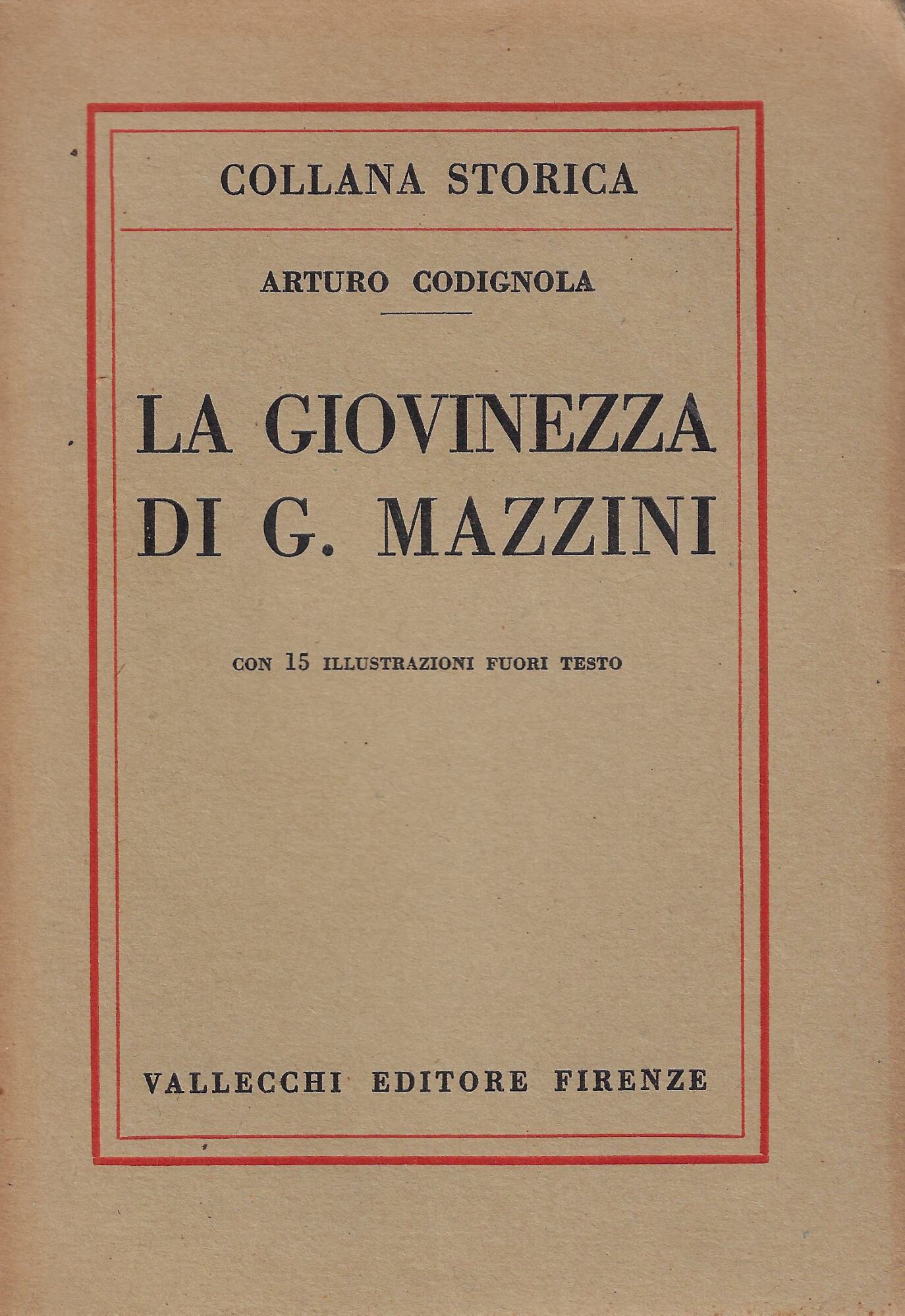 La giovinezza di G. Mazzini