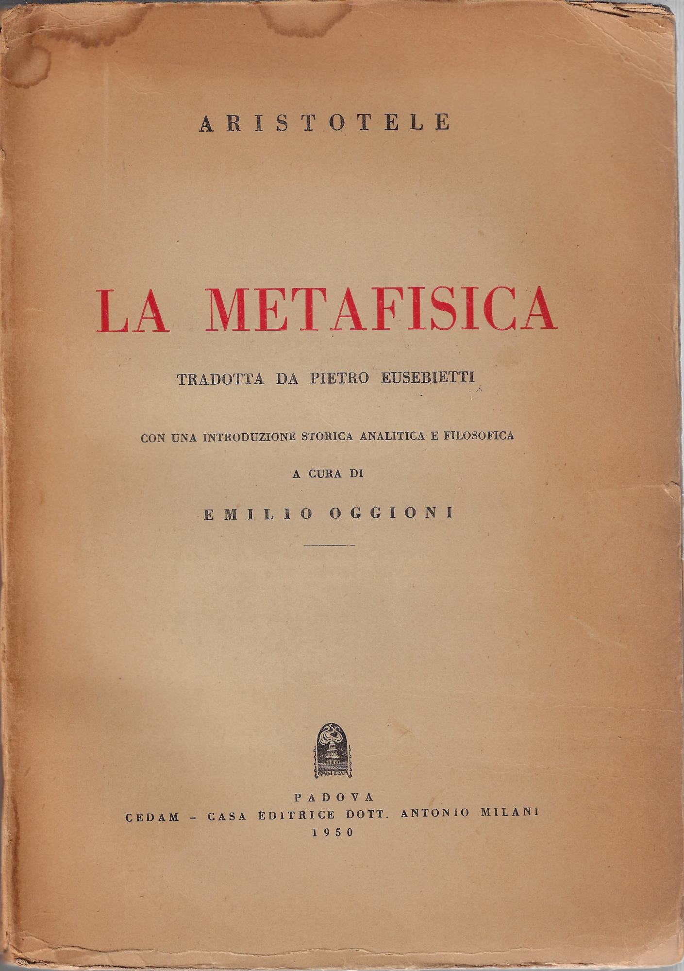 La metafisica