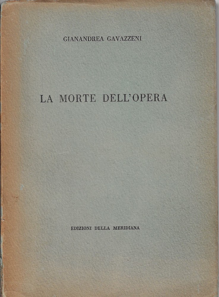 La morte dell'opera