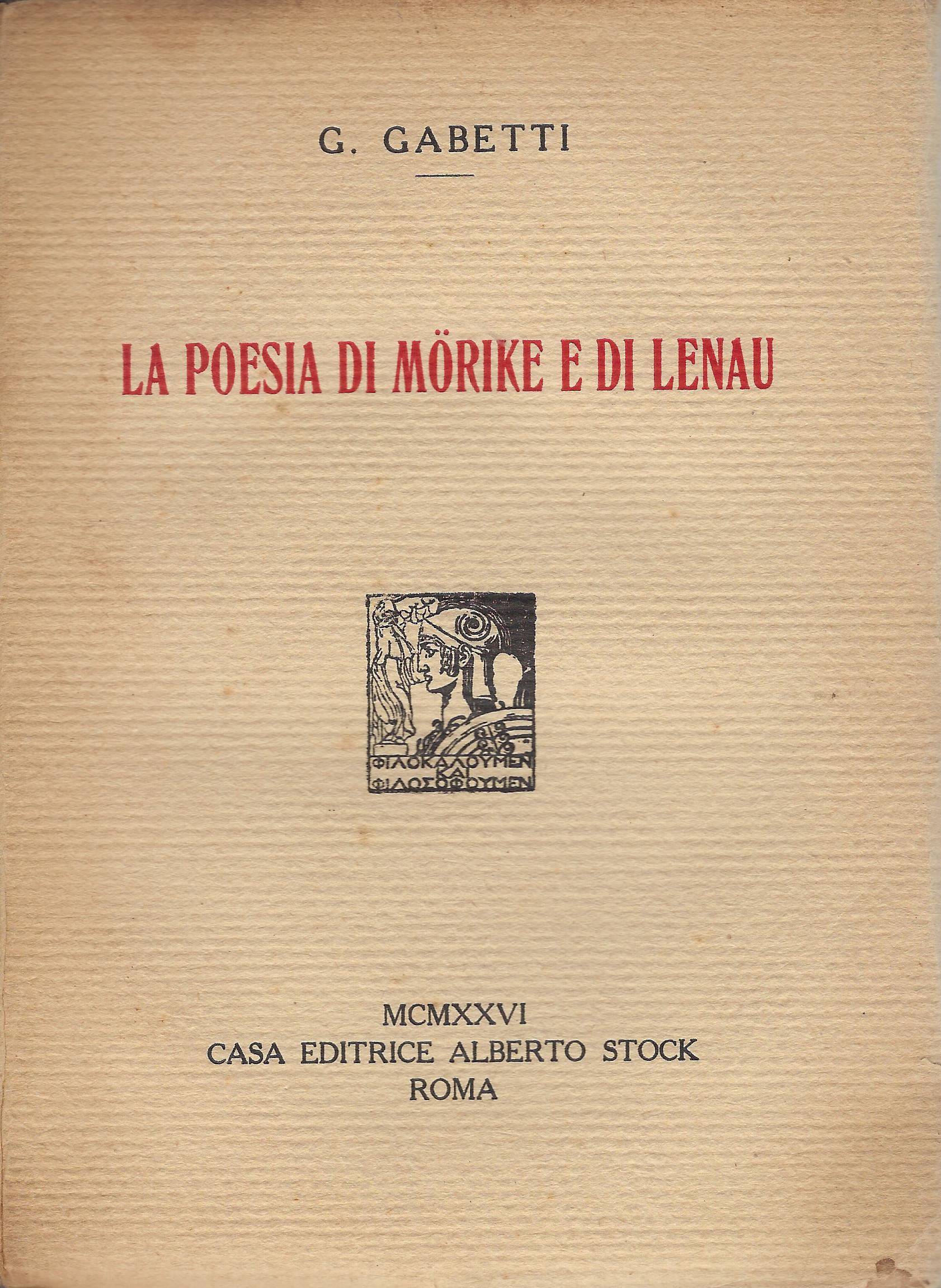 La poesia di Mörike e di Lenau