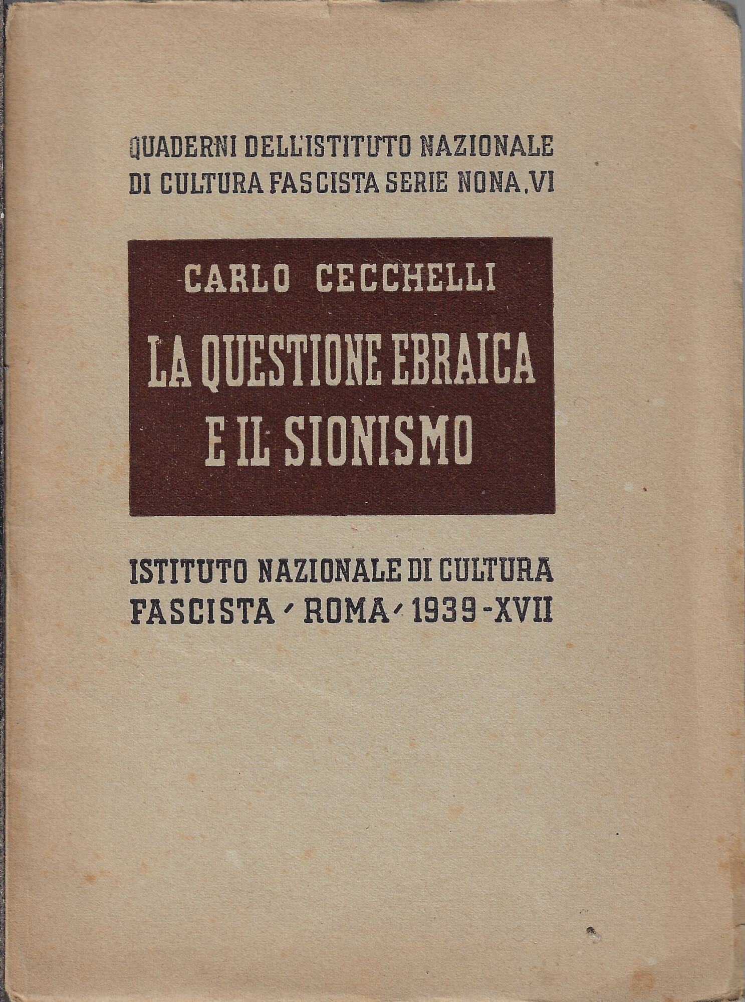 La questione ebraica e il sionismo