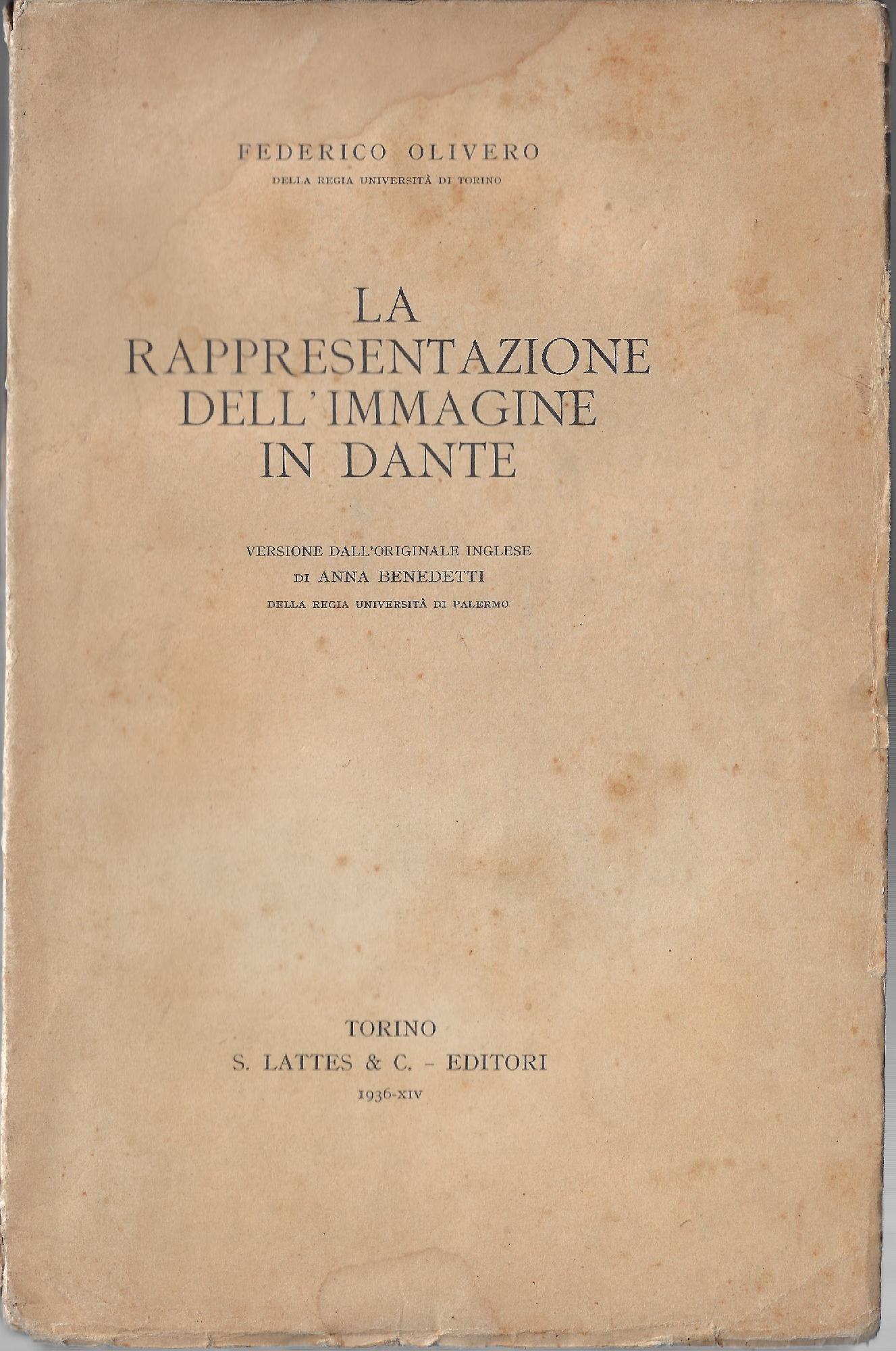 La rappresentazione dell'immagine in Dante