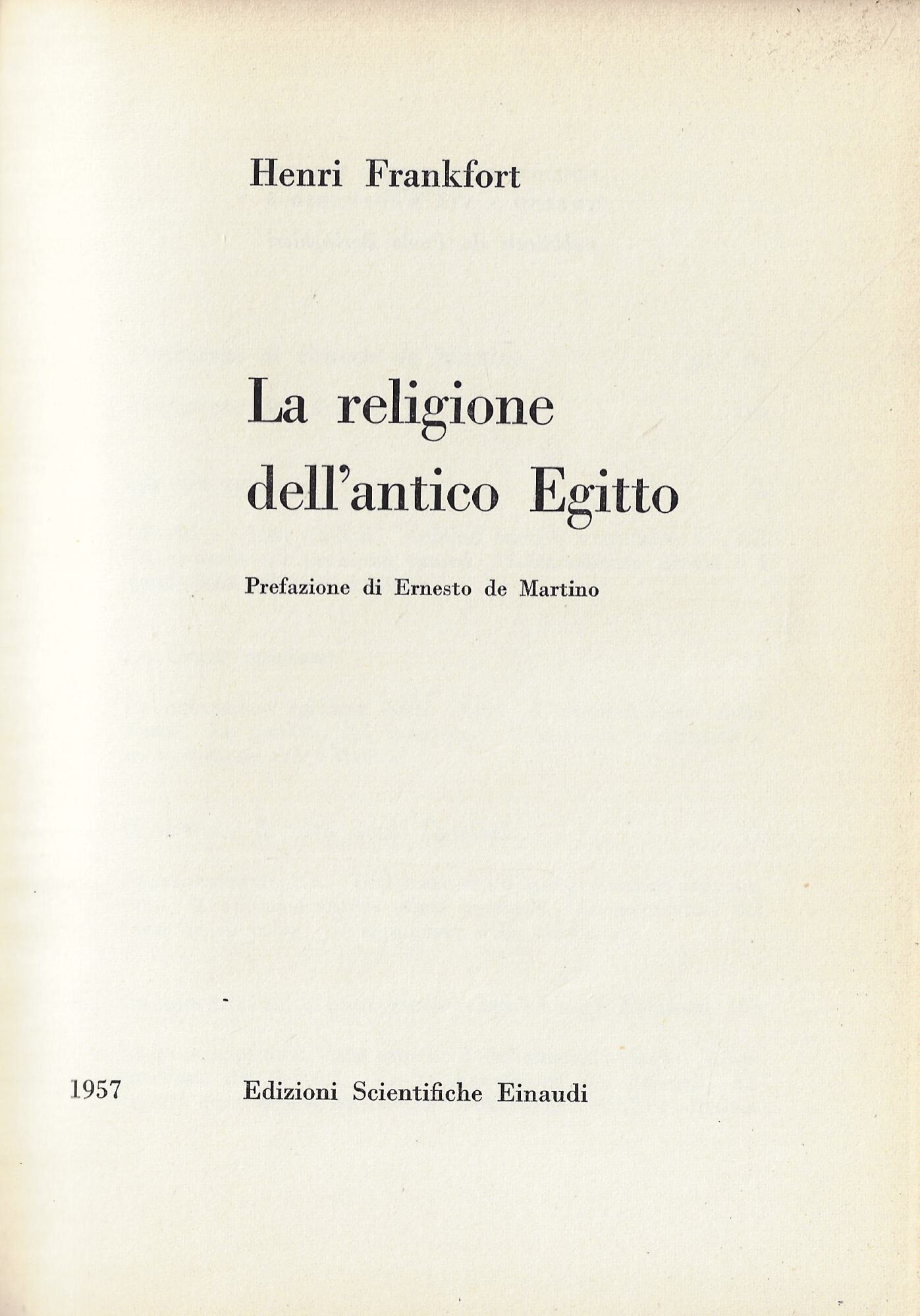 La religione dell'antico Egitto