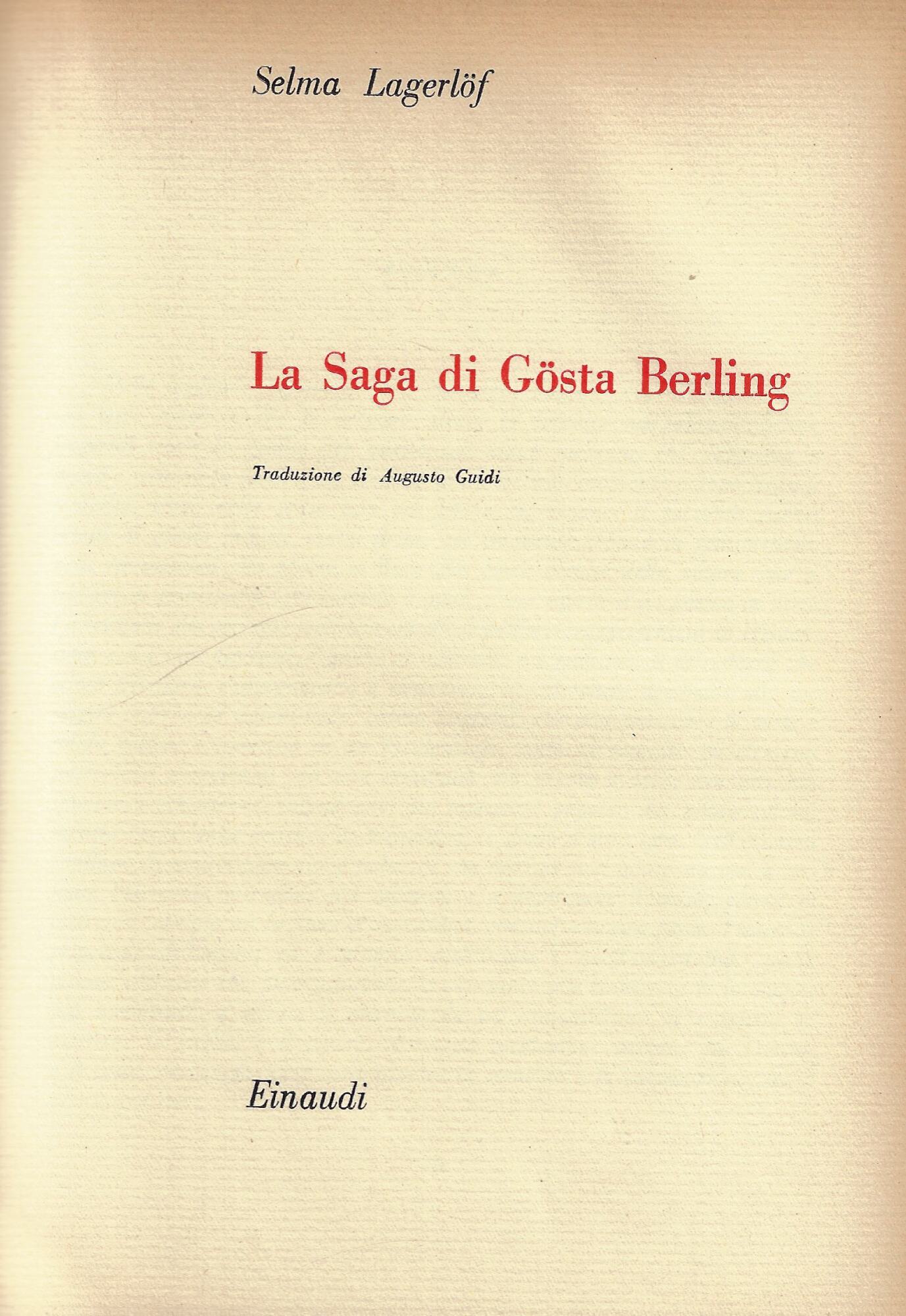 La saga di Gosta Berling