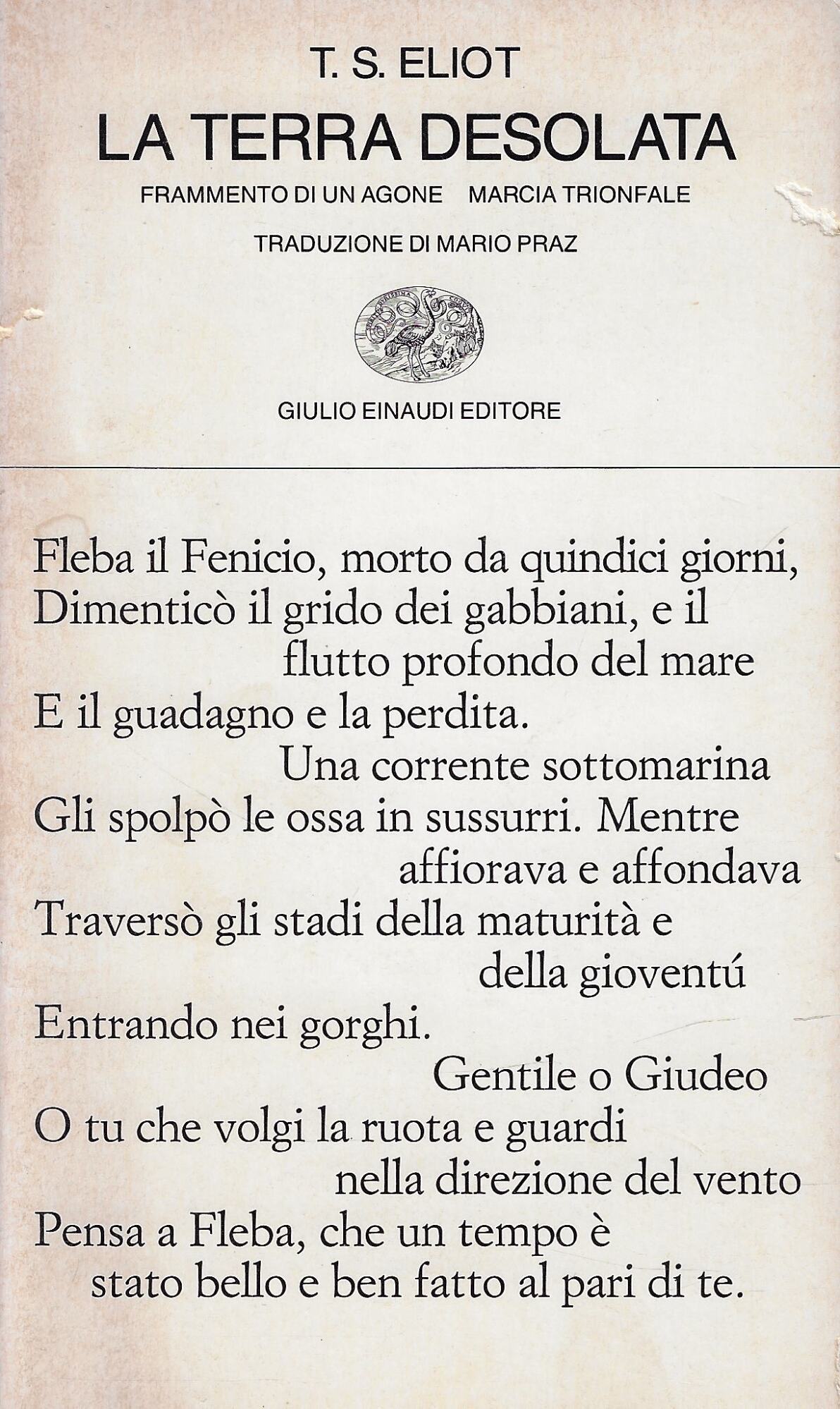 La terra desolata-Frammento di un agone-Marcia trionfale