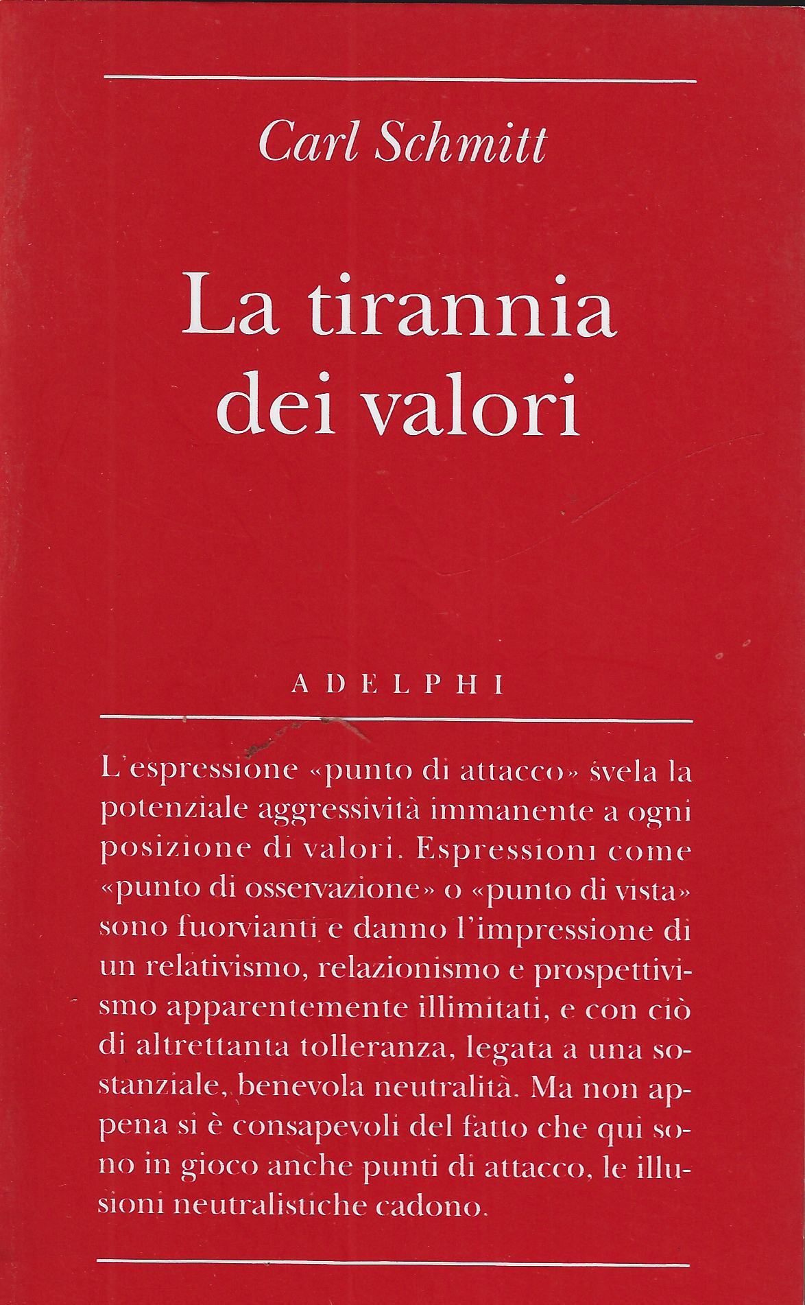 La tirannia dei valori