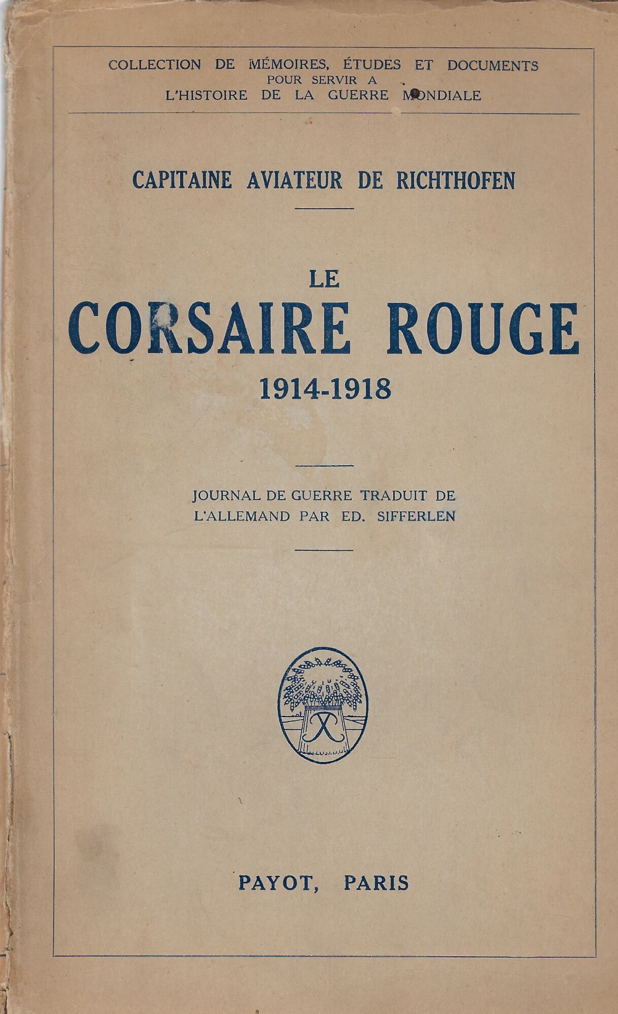 Le corsaire rouge : 1914-1918