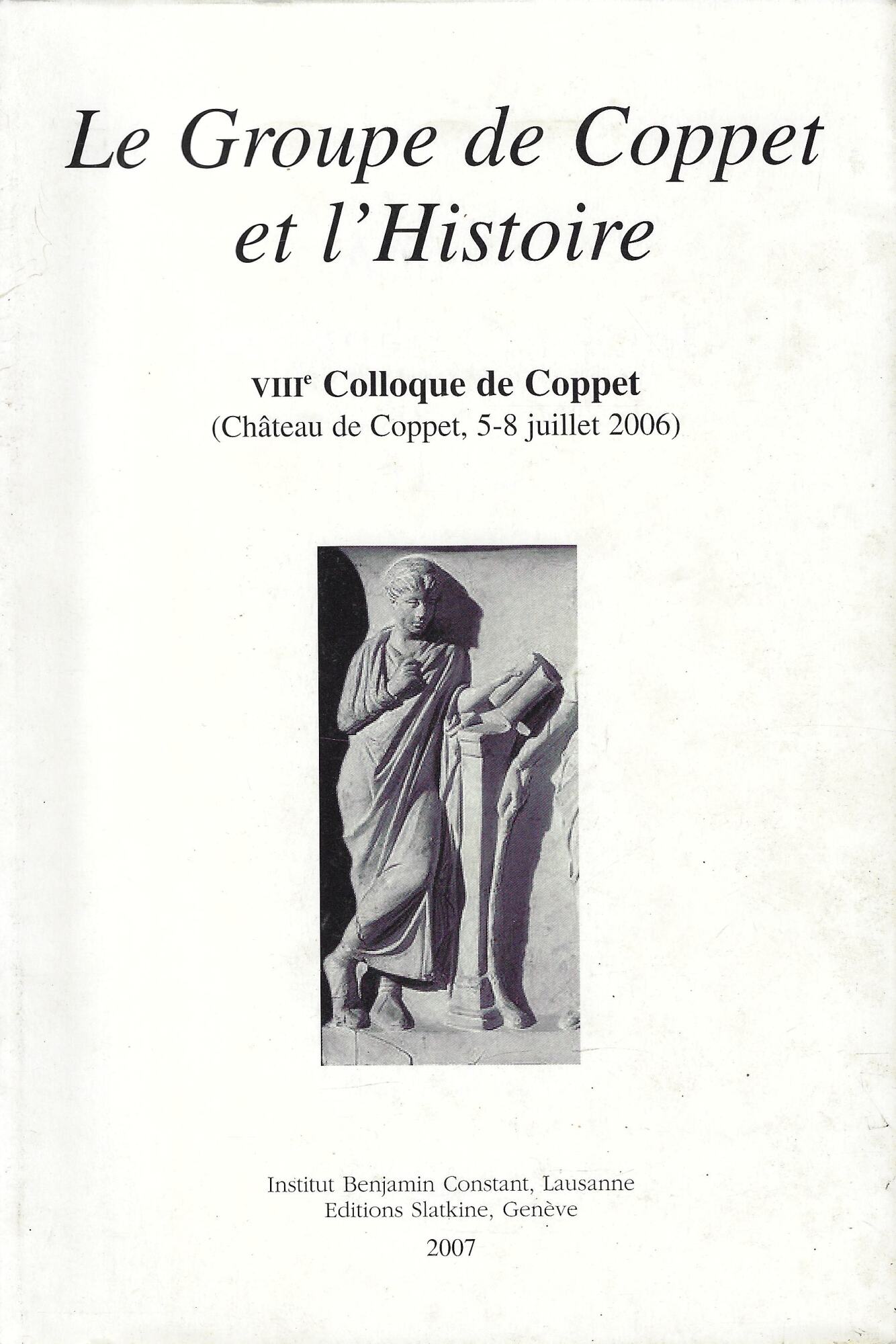Le groupe de Coppet et l'histoire VIII colloque