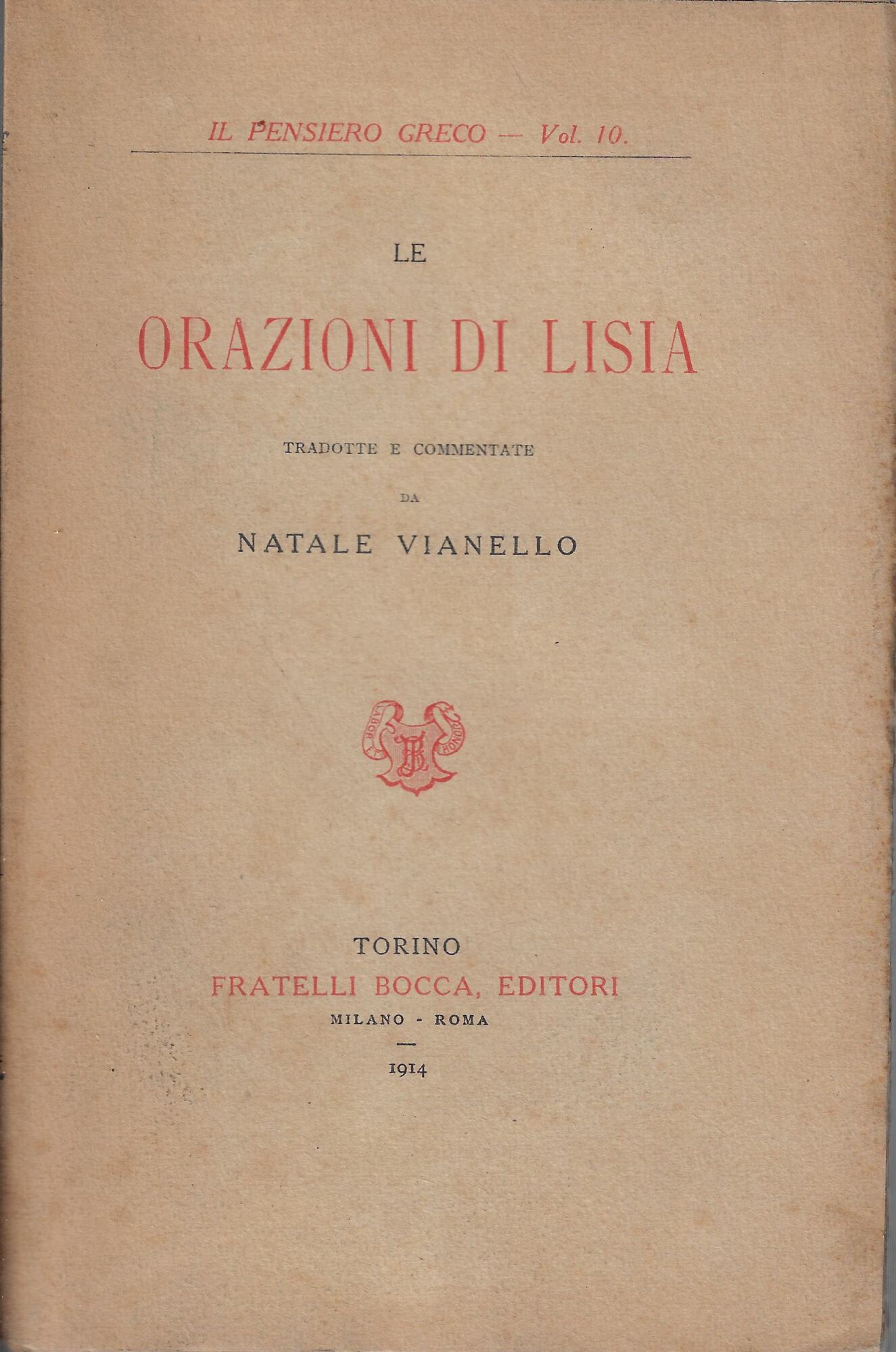 Le orazioni di Lisia