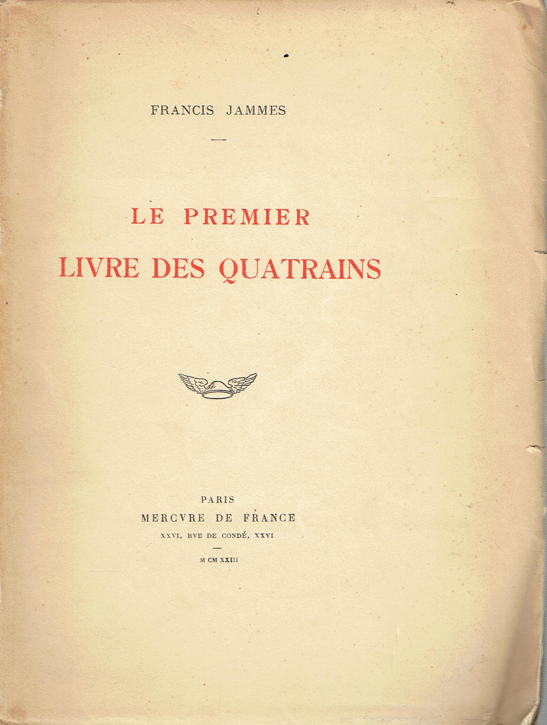 Le premier livre des quatrains