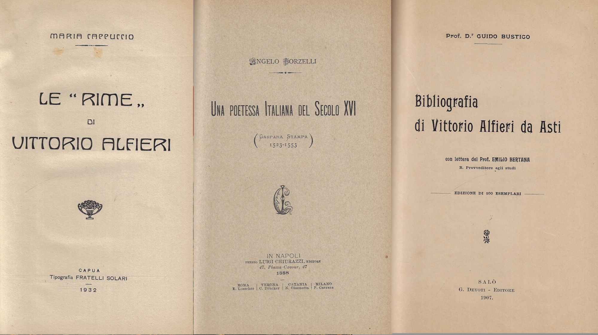 Le Rime di V. Alfieri. Biografia di V. Alfieri da …