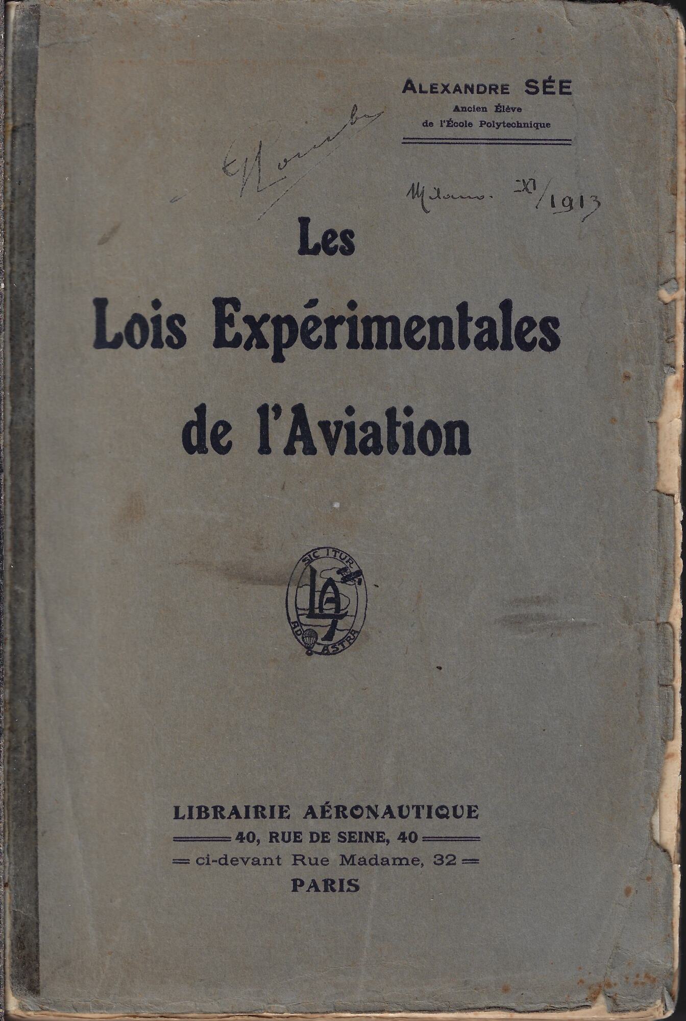 Les lois expérimentales de l'aviation
