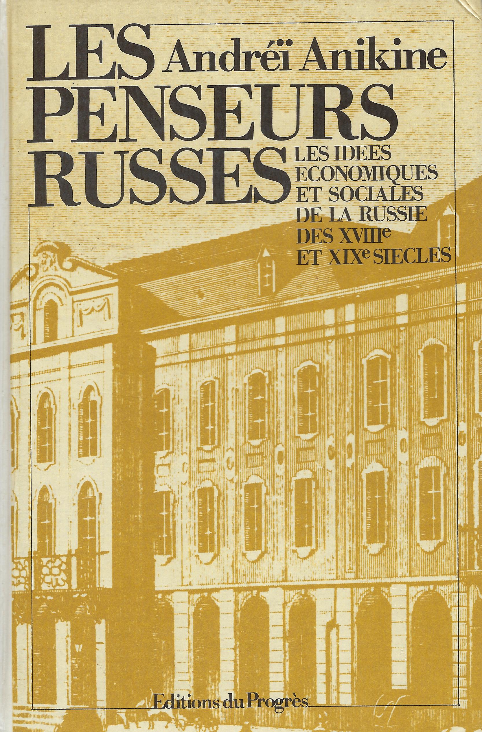 Les penseurs russes : les idees economiques et sociales de …