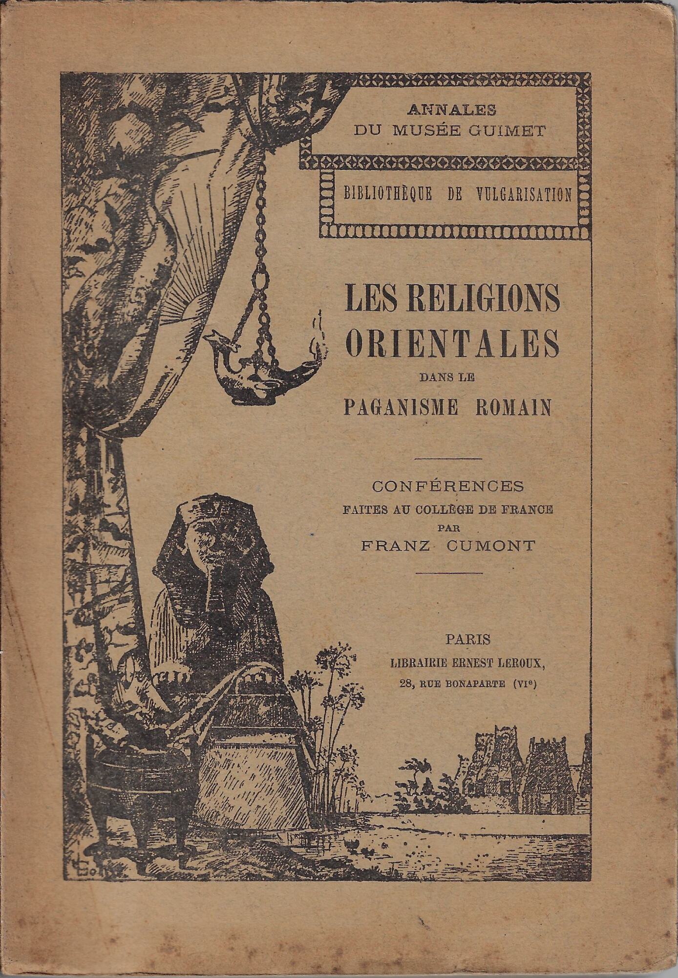Les religions orientales dans le paganisme romain : conférences faites …