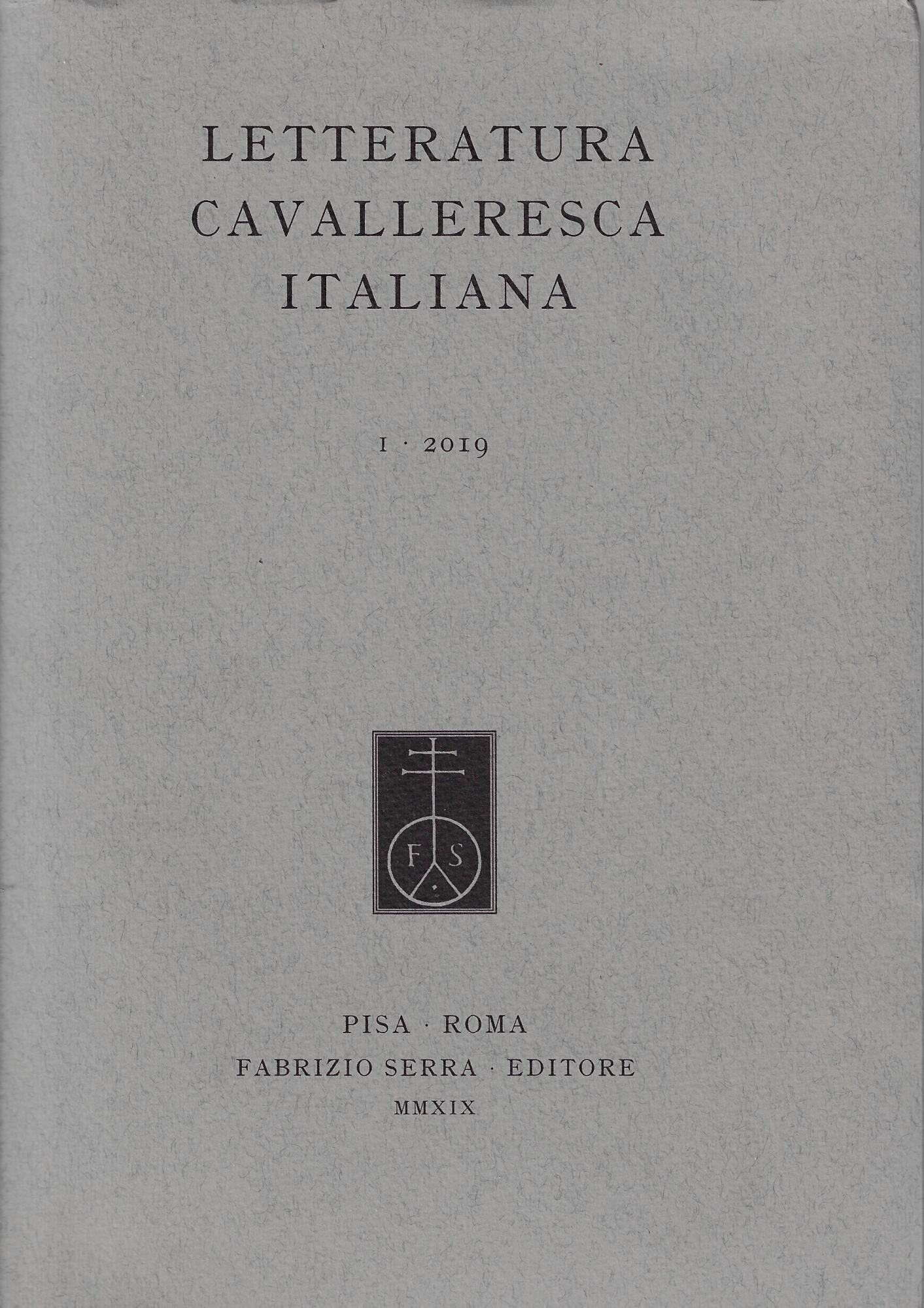 Letteratura cavalleresca italiana, 1 -2019