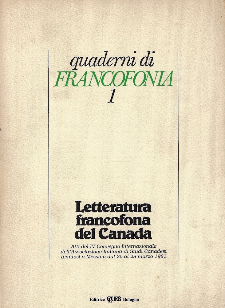 Letteratura francofona del Canada