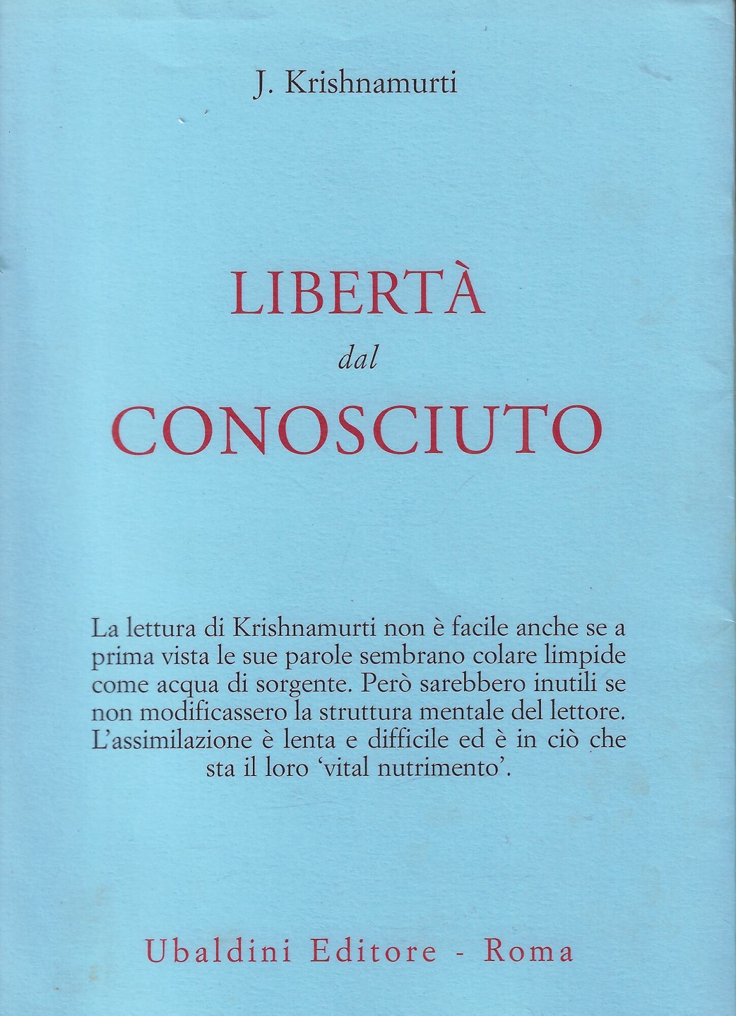 Libertà dal conosciuto