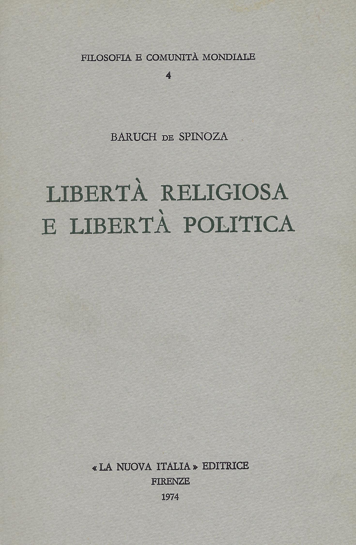 Liberta religiosa e liberta politica