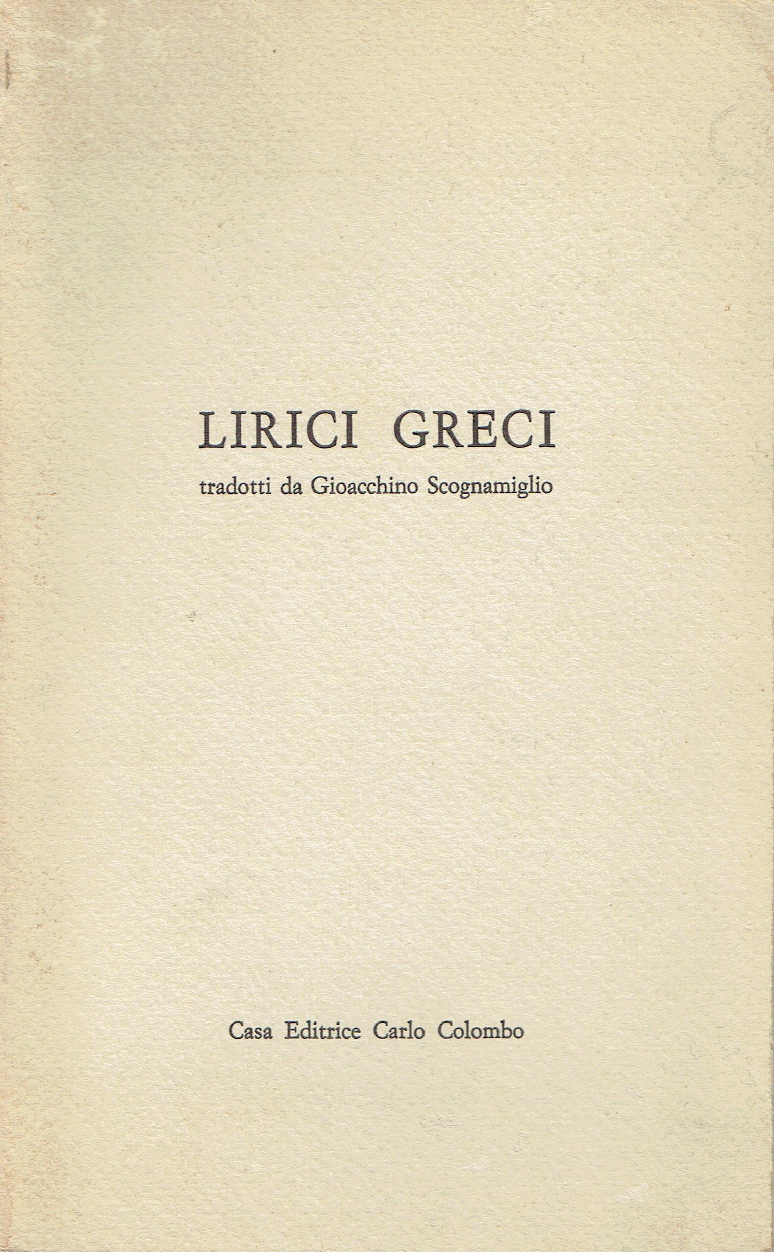 Lirici greci