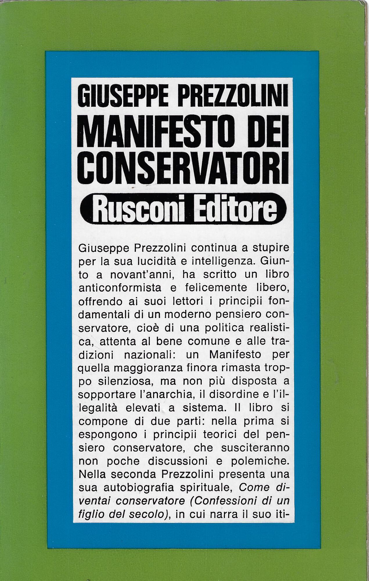 Manifesto dei conservatori