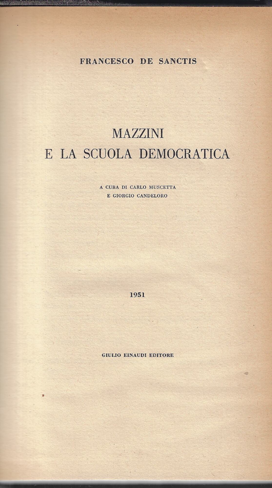 Mazzini e la scuola democratica