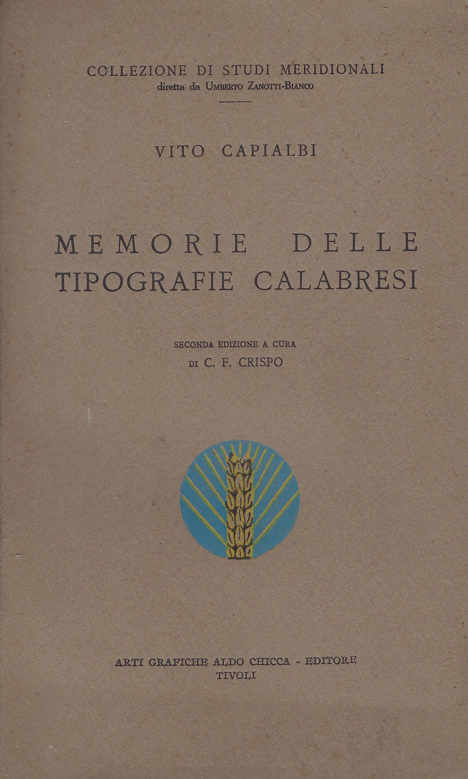 Memorie delle tipografie calabresi